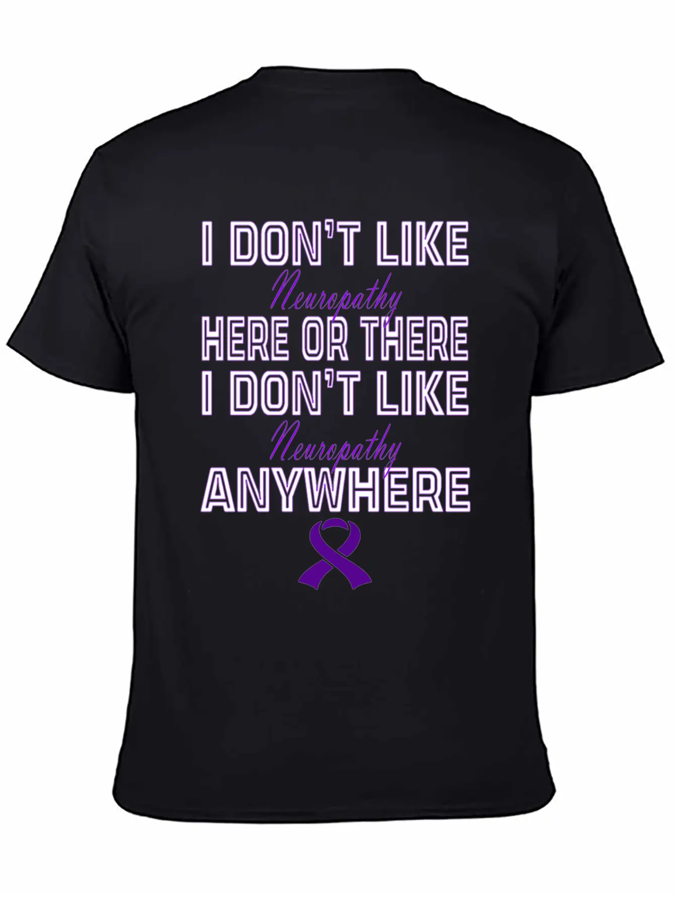 Neuropathy Awareness Relaxed Everyday Tee – Lightweight And Durable Cotton