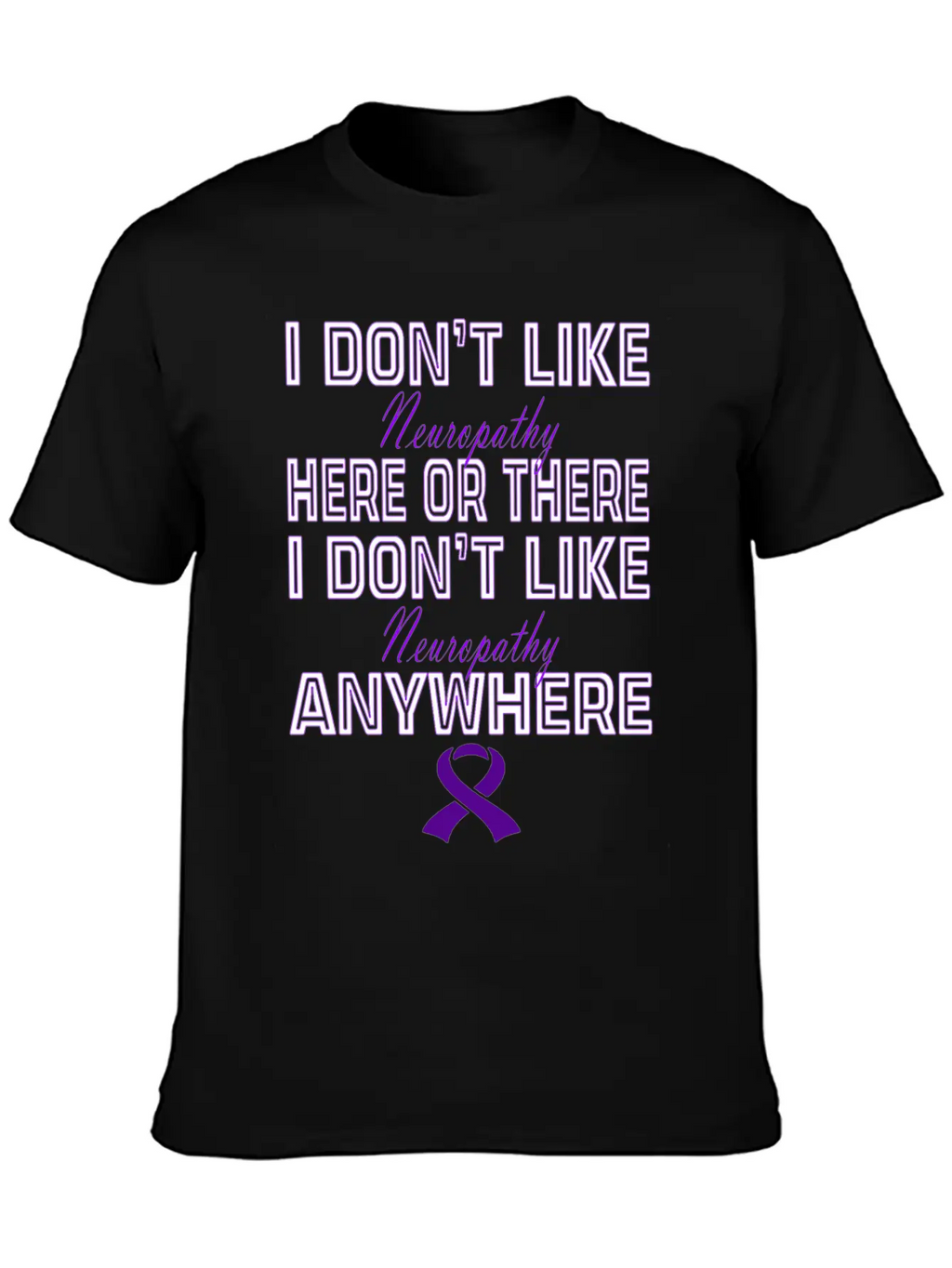 Neuropathy Awareness Relaxed Everyday Tee – Lightweight And Durable Cotton