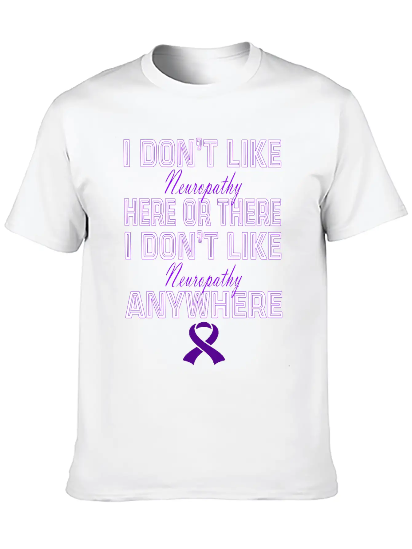Neuropathy Awareness Relaxed Everyday Tee – Lightweight And Durable Cotton