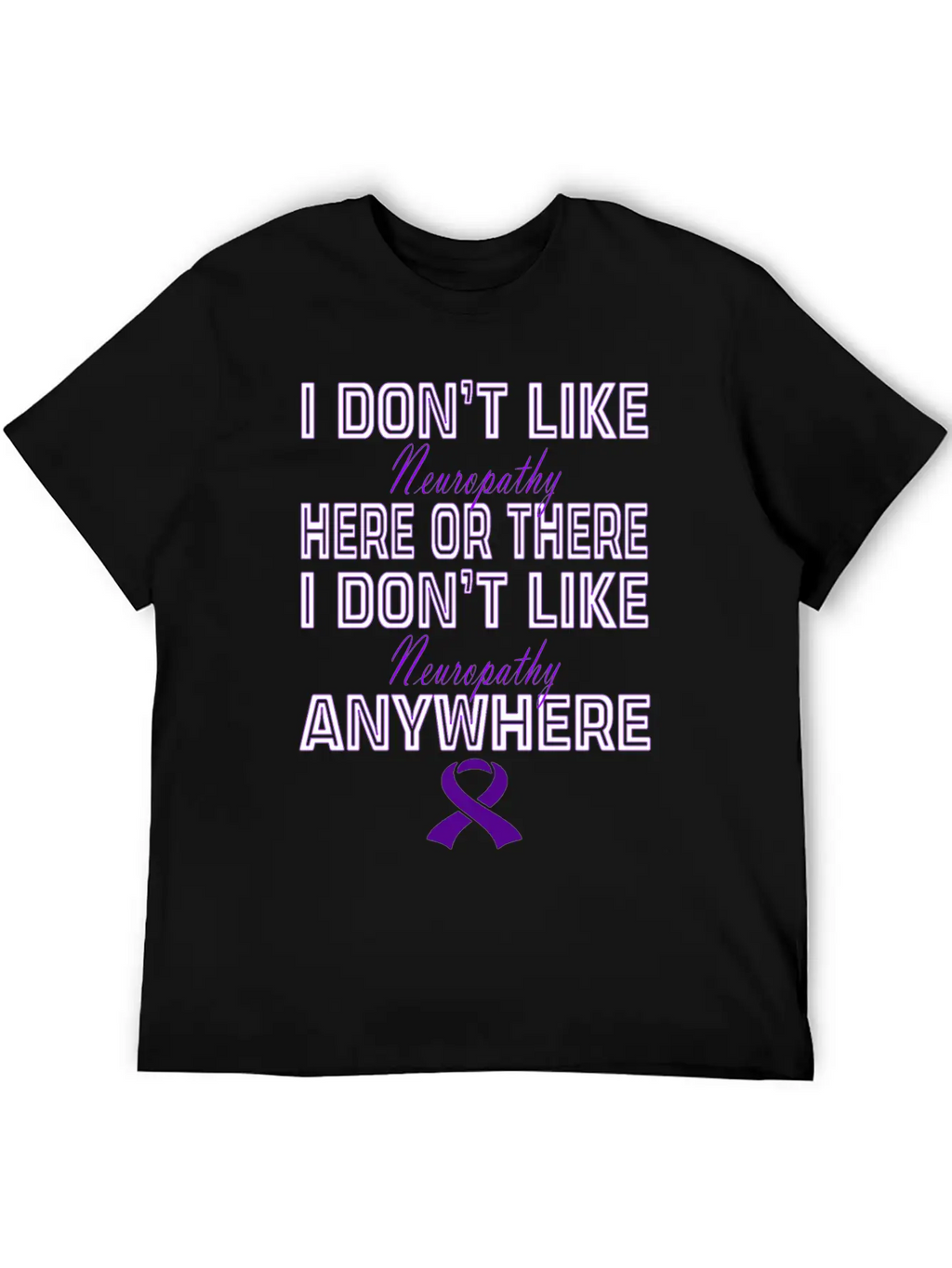 Neuropathy Awareness Relaxed Everyday Tee – Lightweight And Durable Cotton