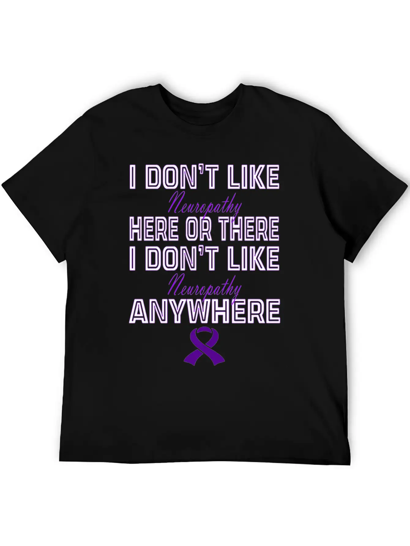 Neuropathy Awareness Relaxed Everyday Tee – Lightweight And Durable Cotton