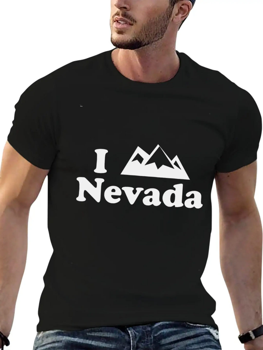 Nevada Mountain Stylish Everyday T-Shirt – Unisex Basic Cotton Tee