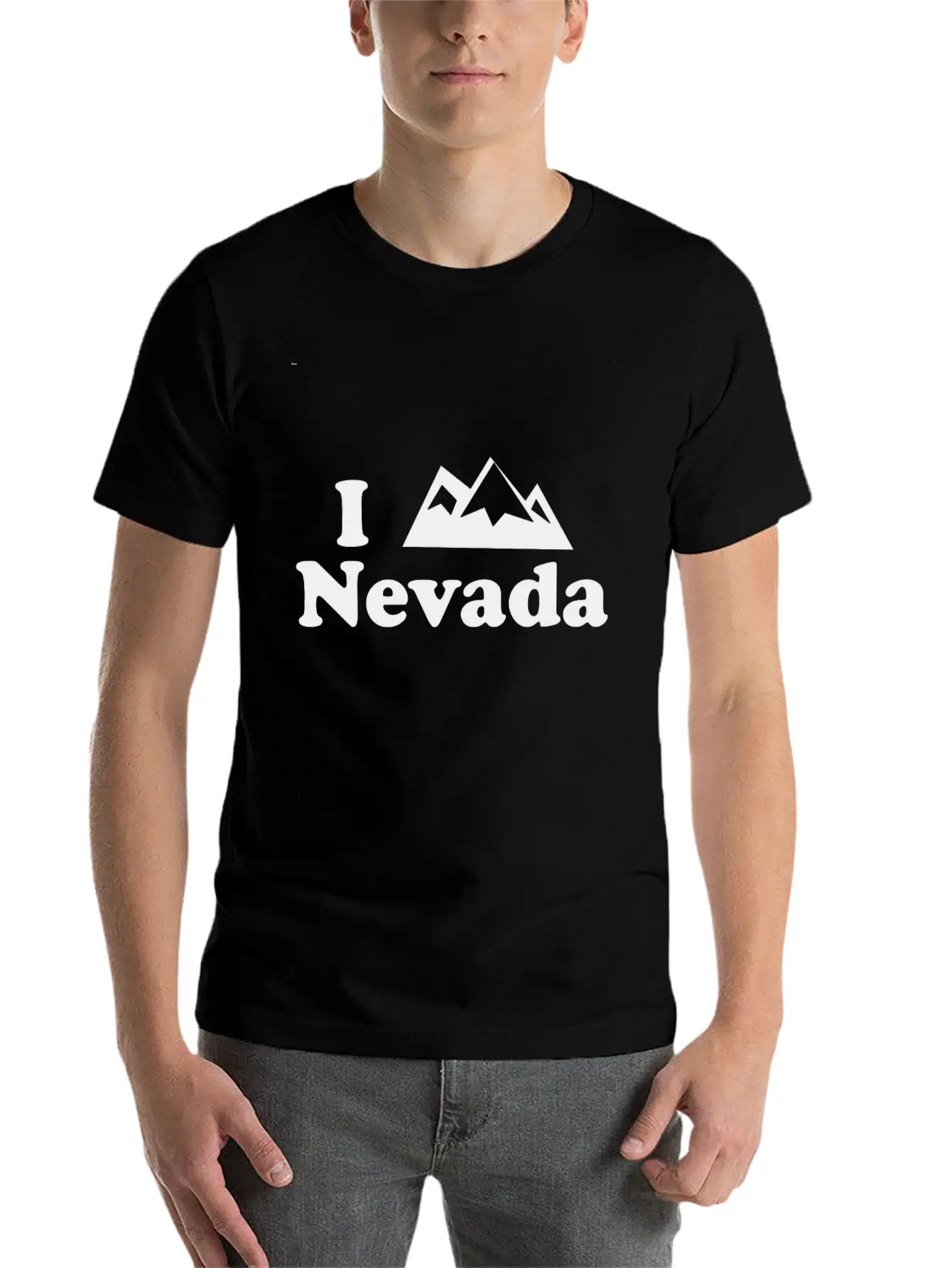 Nevada Mountain Stylish Everyday T-Shirt – Unisex Basic Cotton Tee