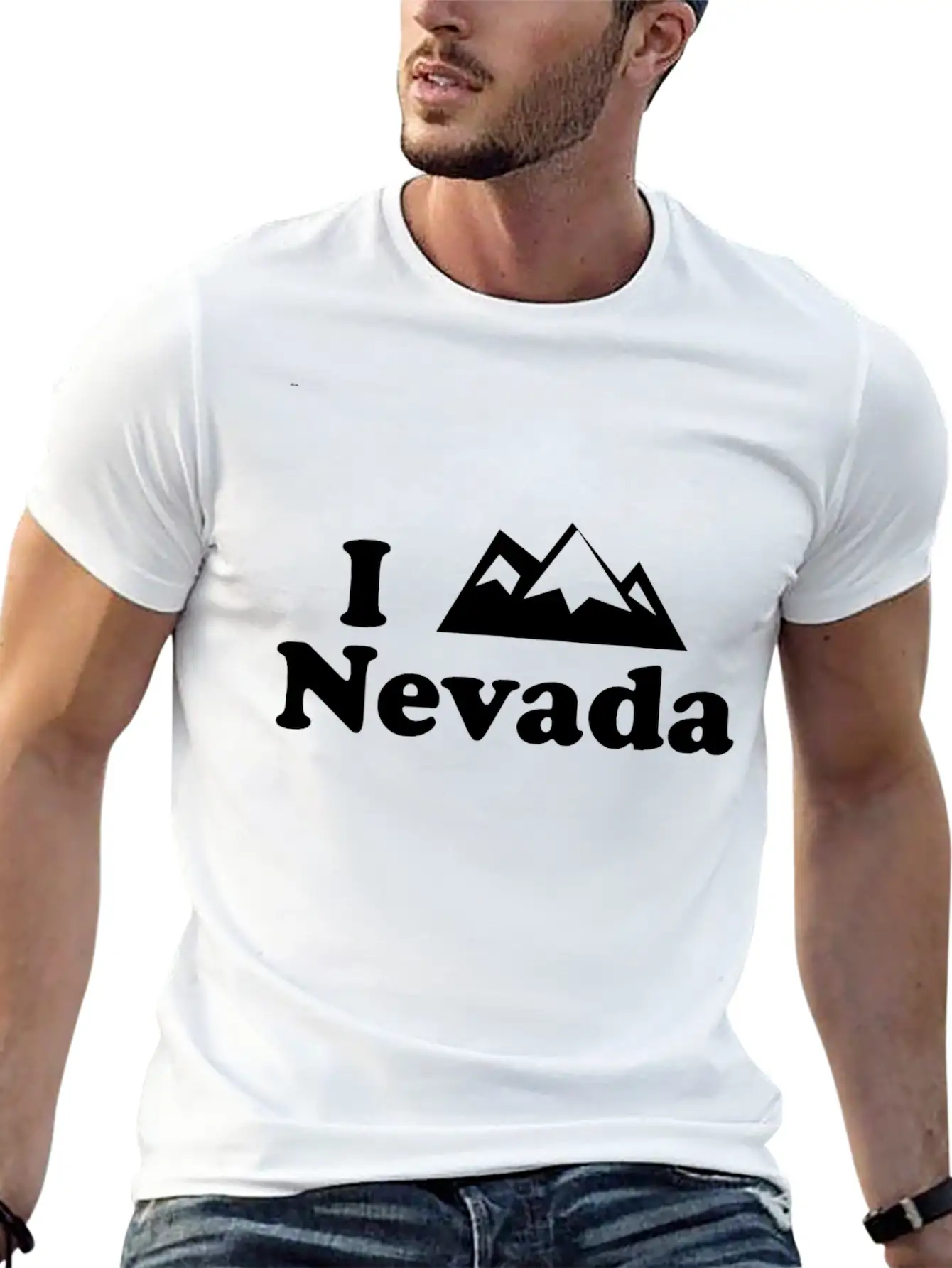 Nevada Mountain Stylish Everyday T-Shirt – Unisex Basic Cotton Tee