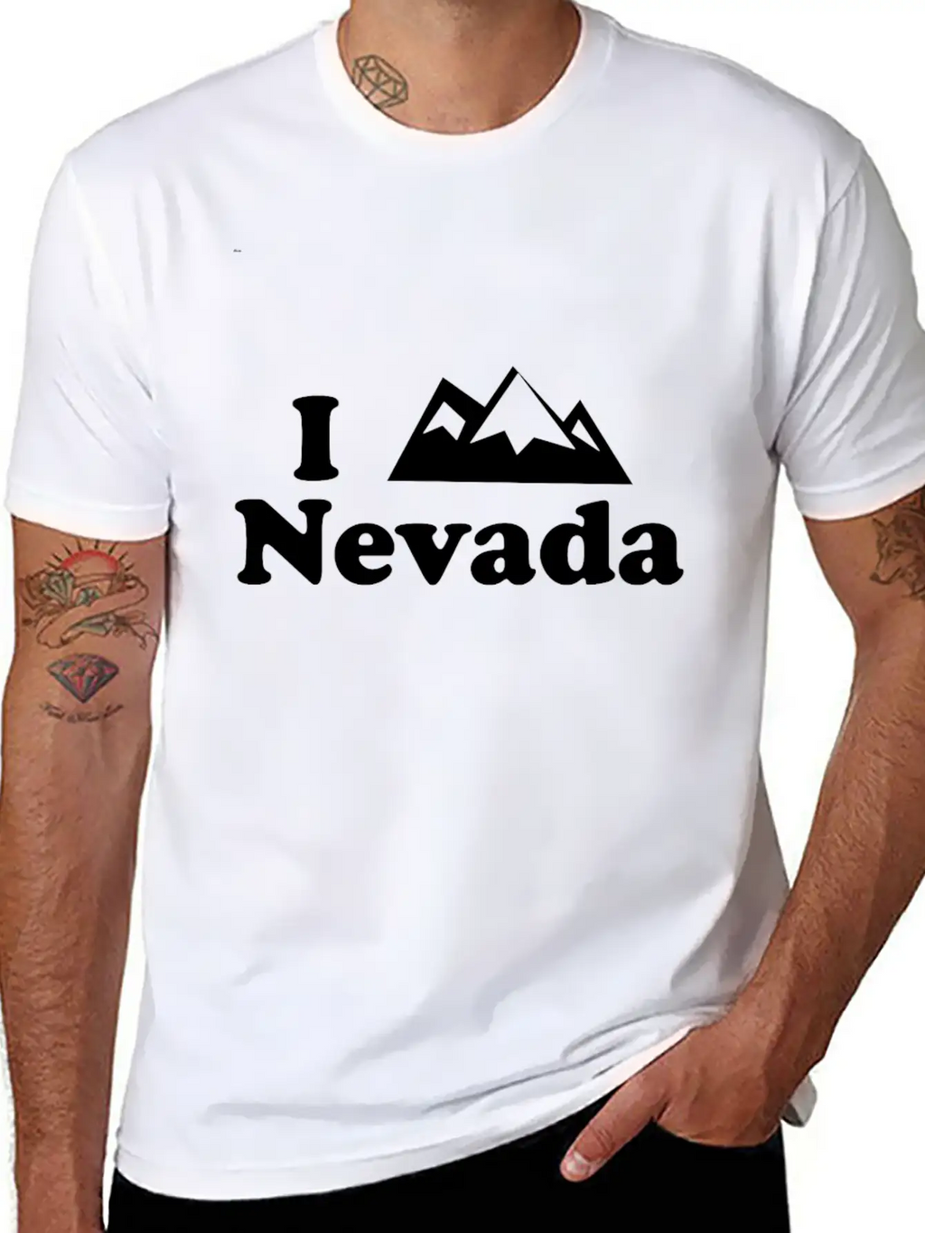 Nevada Mountain Stylish Everyday T-Shirt – Unisex Basic Cotton Tee