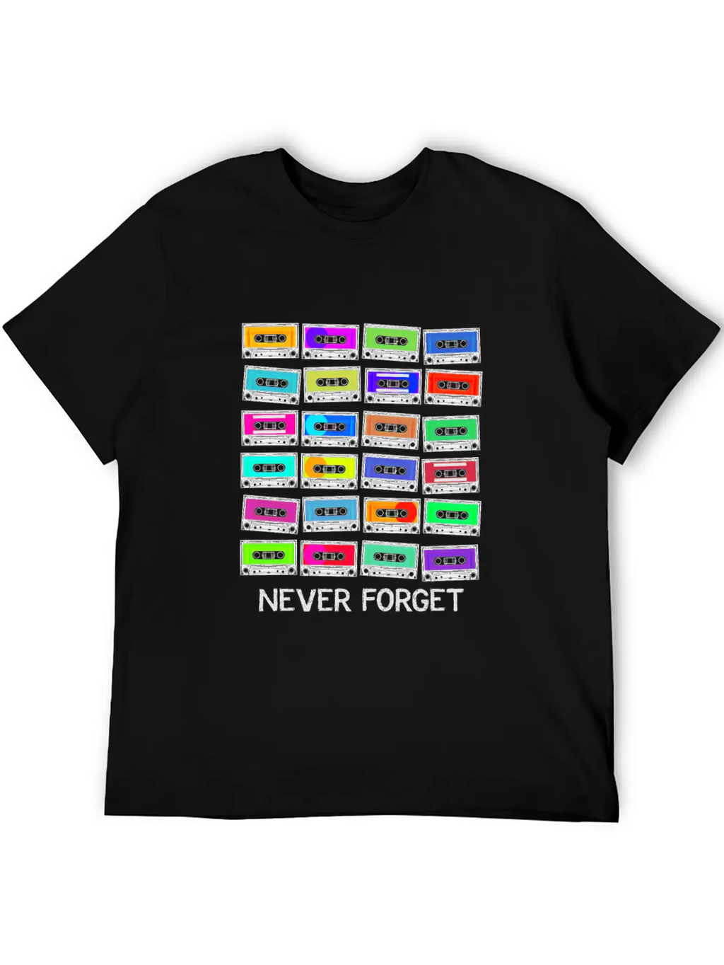 Never Forget Audio Cassette Tape - Never Forget Unisex Casual T-Shirt – Clean Design For Daily Comfort