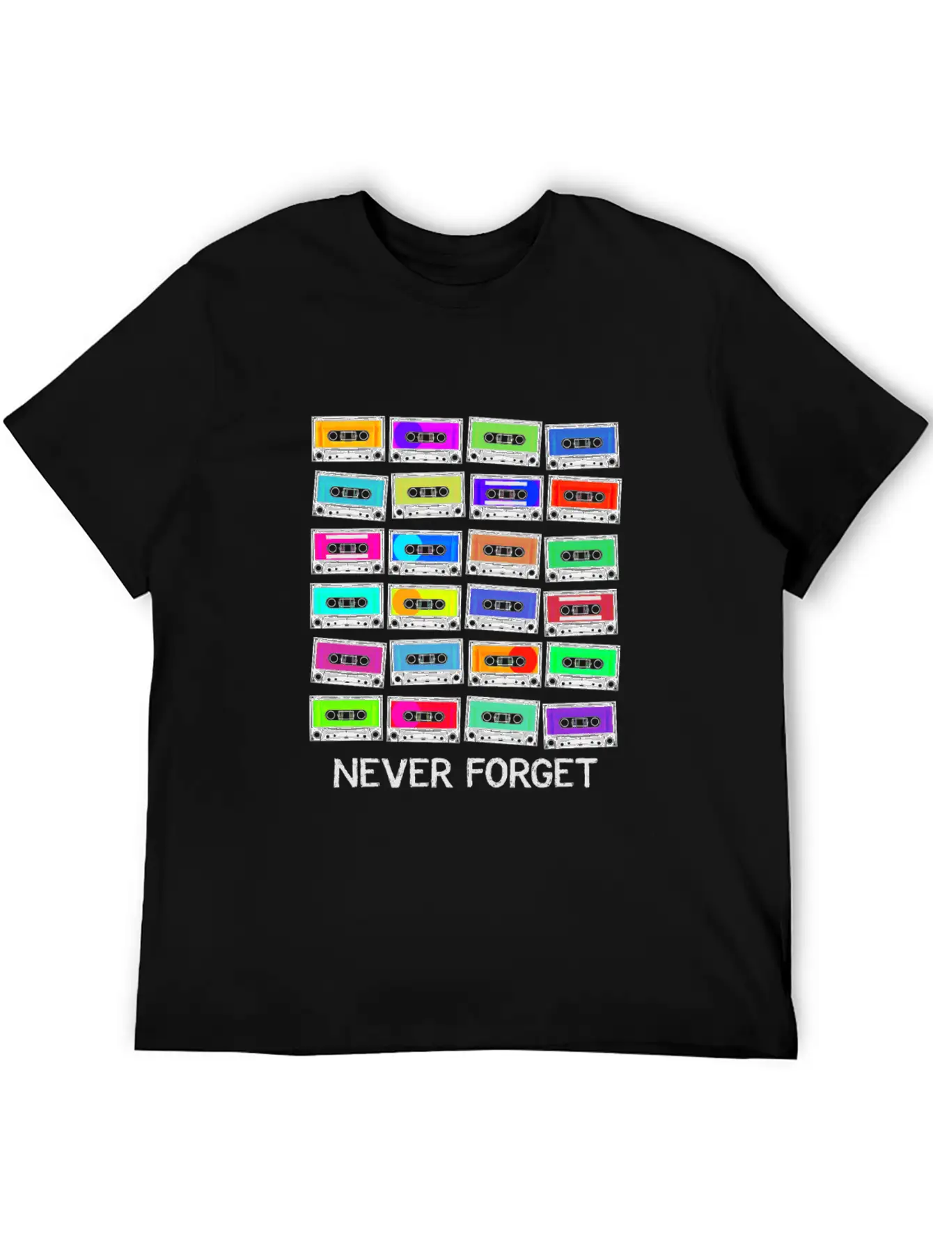 Never Forget Audio Cassette Tape - Never Forget Unisex Casual T-Shirt – Clean Design For Daily Comfort