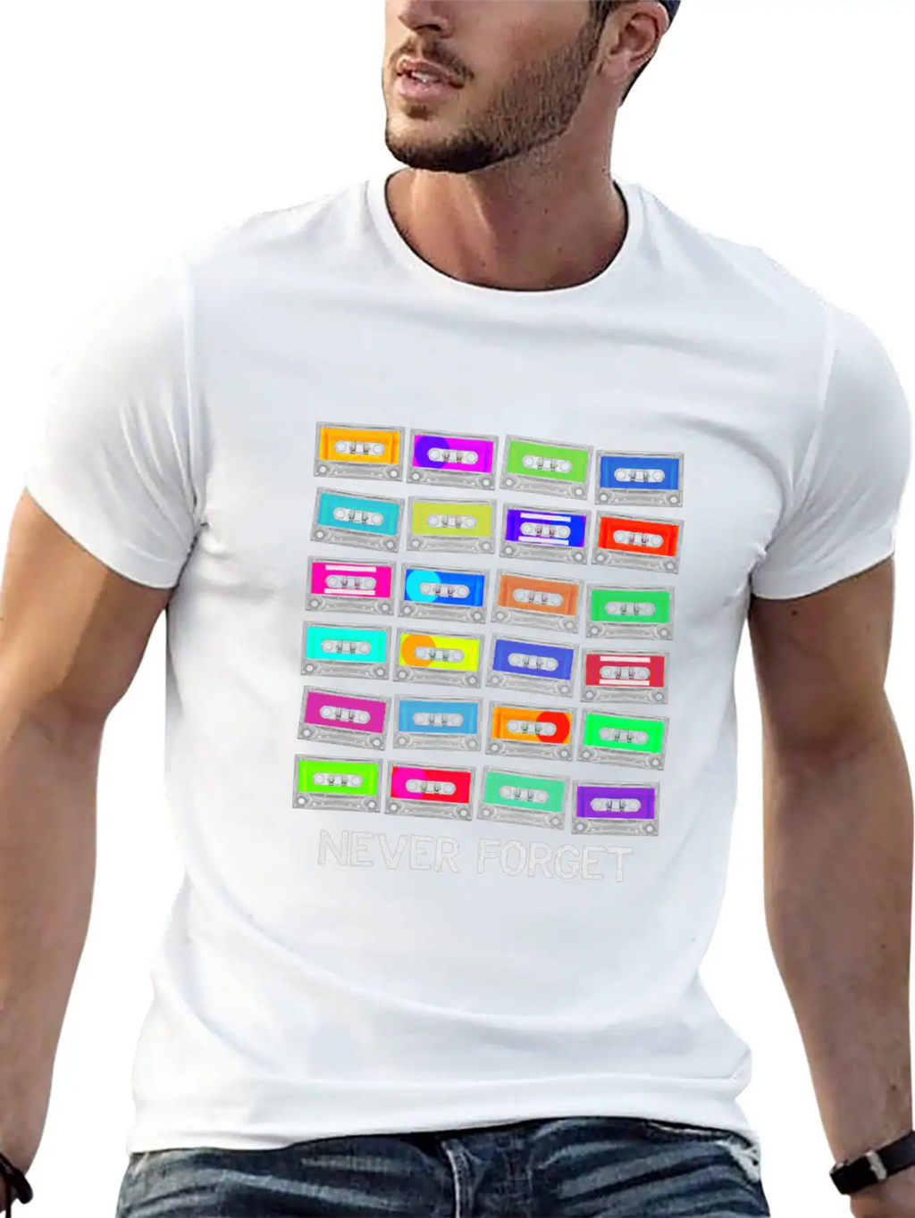 Never Forget Audio Cassette Tape - Never Forget Unisex Casual T-Shirt – Clean Design For Daily Comfort