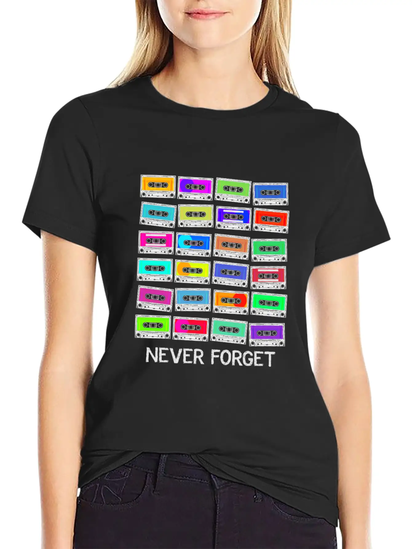 Never Forget Audio Cassette Tape - Never Forget Unisex Casual T-Shirt – Clean Design For Daily Comfort
