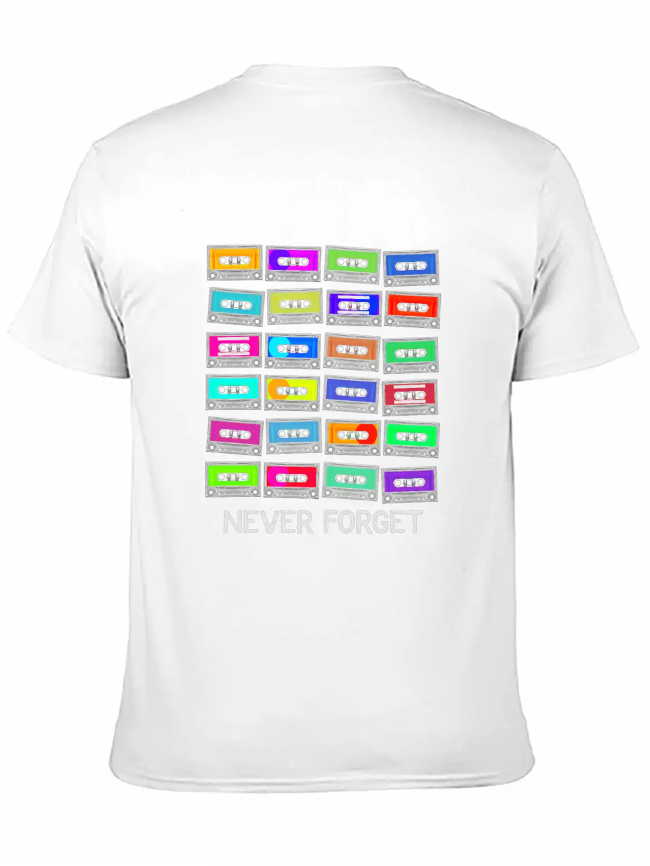 Never Forget Audio Cassette Tape - Never Forget Unisex Casual T-Shirt – Clean Design For Daily Comfort