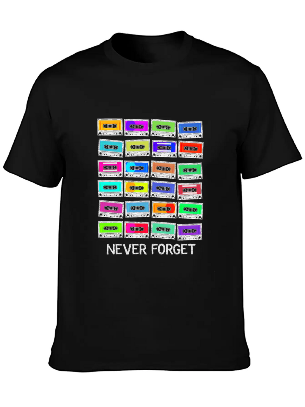 Never Forget Audio Cassette Tape - Never Forget Unisex Casual T-Shirt – Clean Design For Daily Comfort