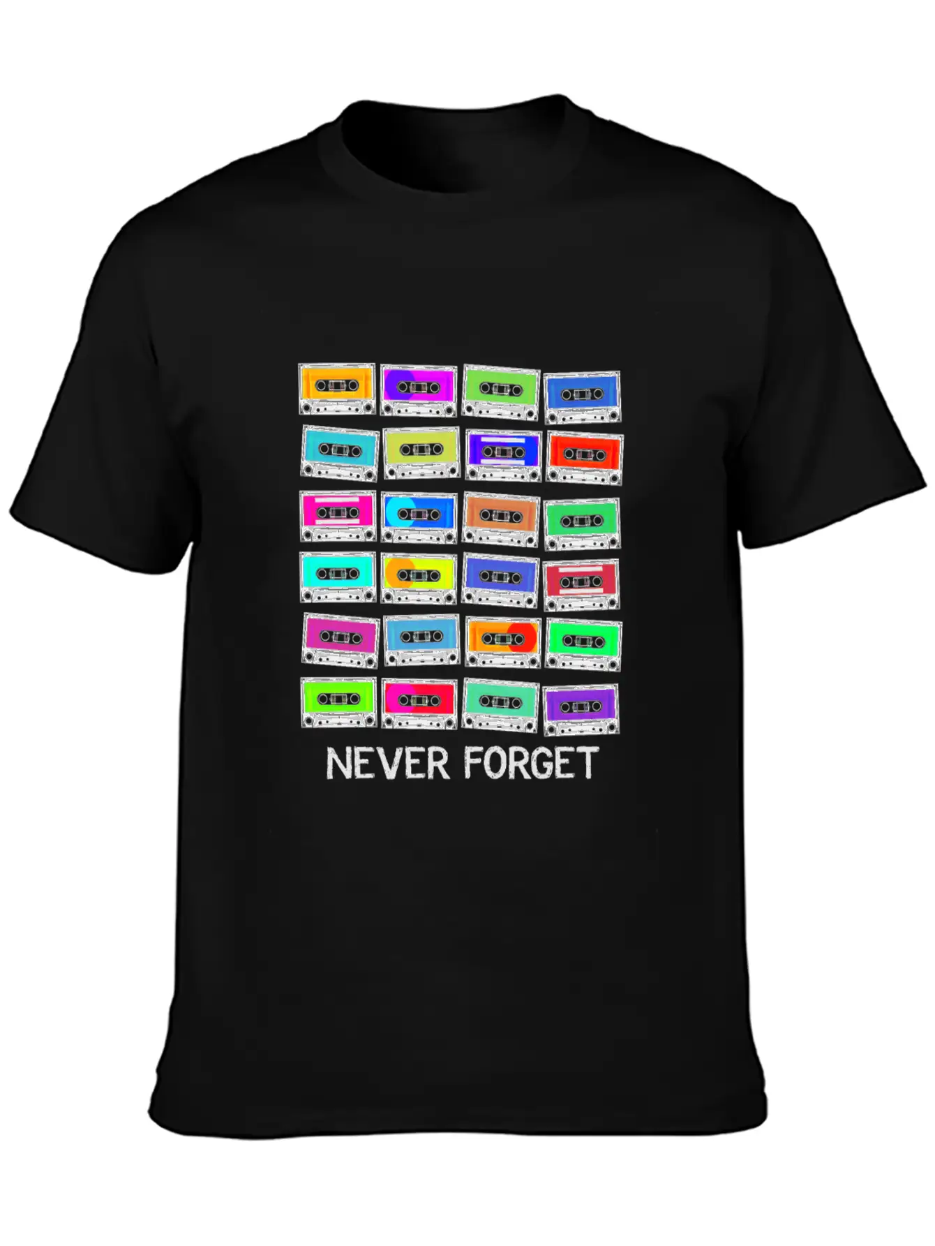 Never Forget Audio Cassette Tape - Never Forget Unisex Casual T-Shirt – Clean Design For Daily Comfort
