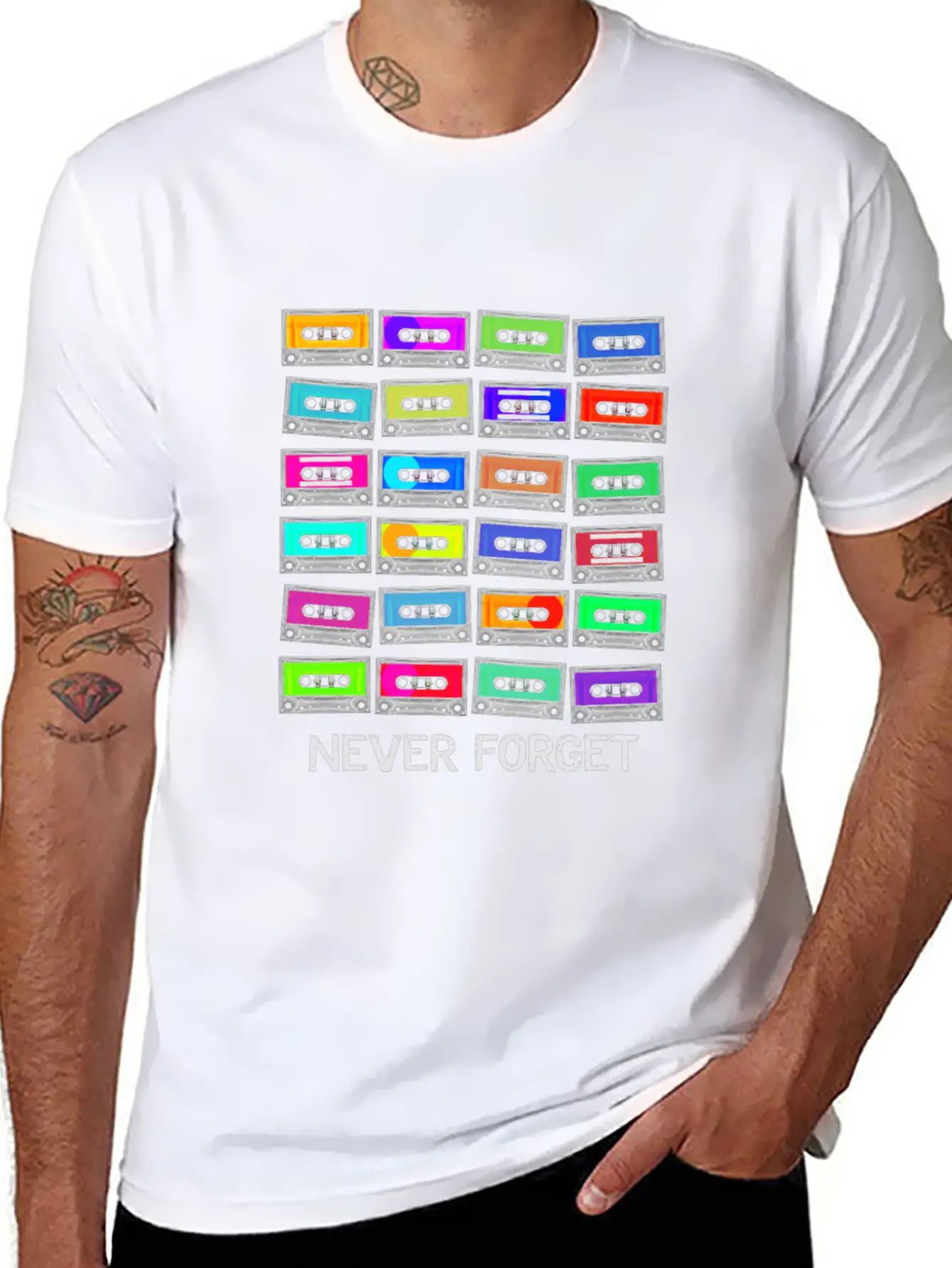 Never Forget Audio Cassette Tape - Never Forget Unisex Casual T-Shirt – Clean Design For Daily Comfort