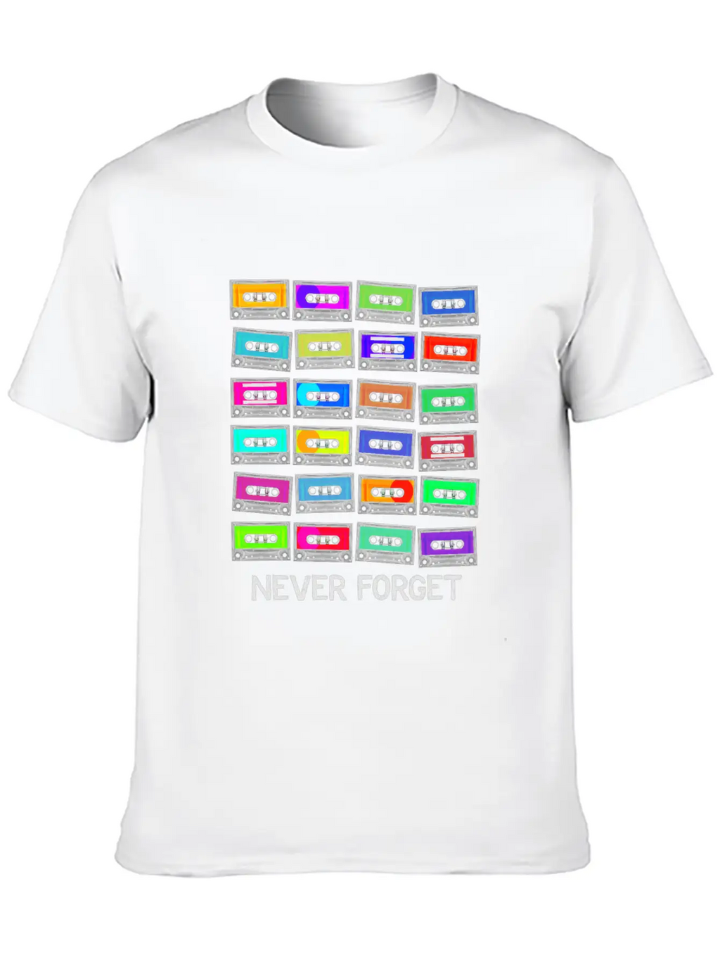 Never Forget Audio Cassette Tape - Never Forget Unisex Casual T-Shirt – Clean Design For Daily Comfort