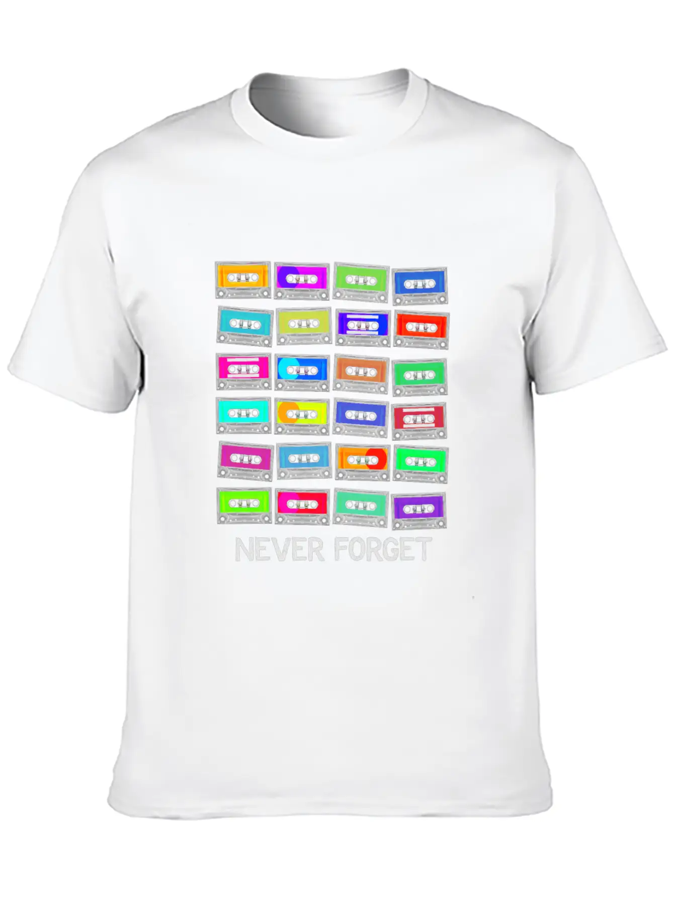 Never Forget Audio Cassette Tape - Never Forget Unisex Casual T-Shirt – Clean Design For Daily Comfort