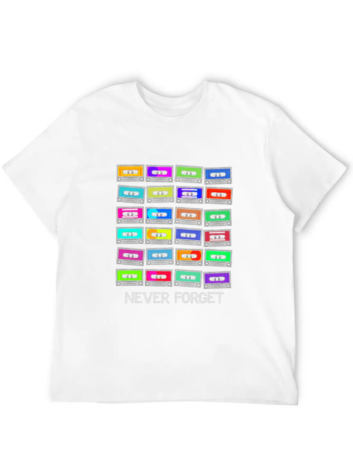 Never Forget Audio Cassette Tape - Never Forget Unisex Casual T-Shirt – Clean Design For Daily Comfort