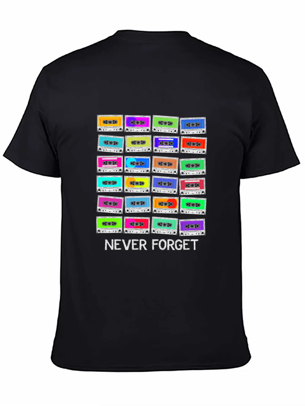 Never Forget Audio Cassette Tape - Never Forget Unisex Casual T-Shirt – Clean Design For Daily Comfort