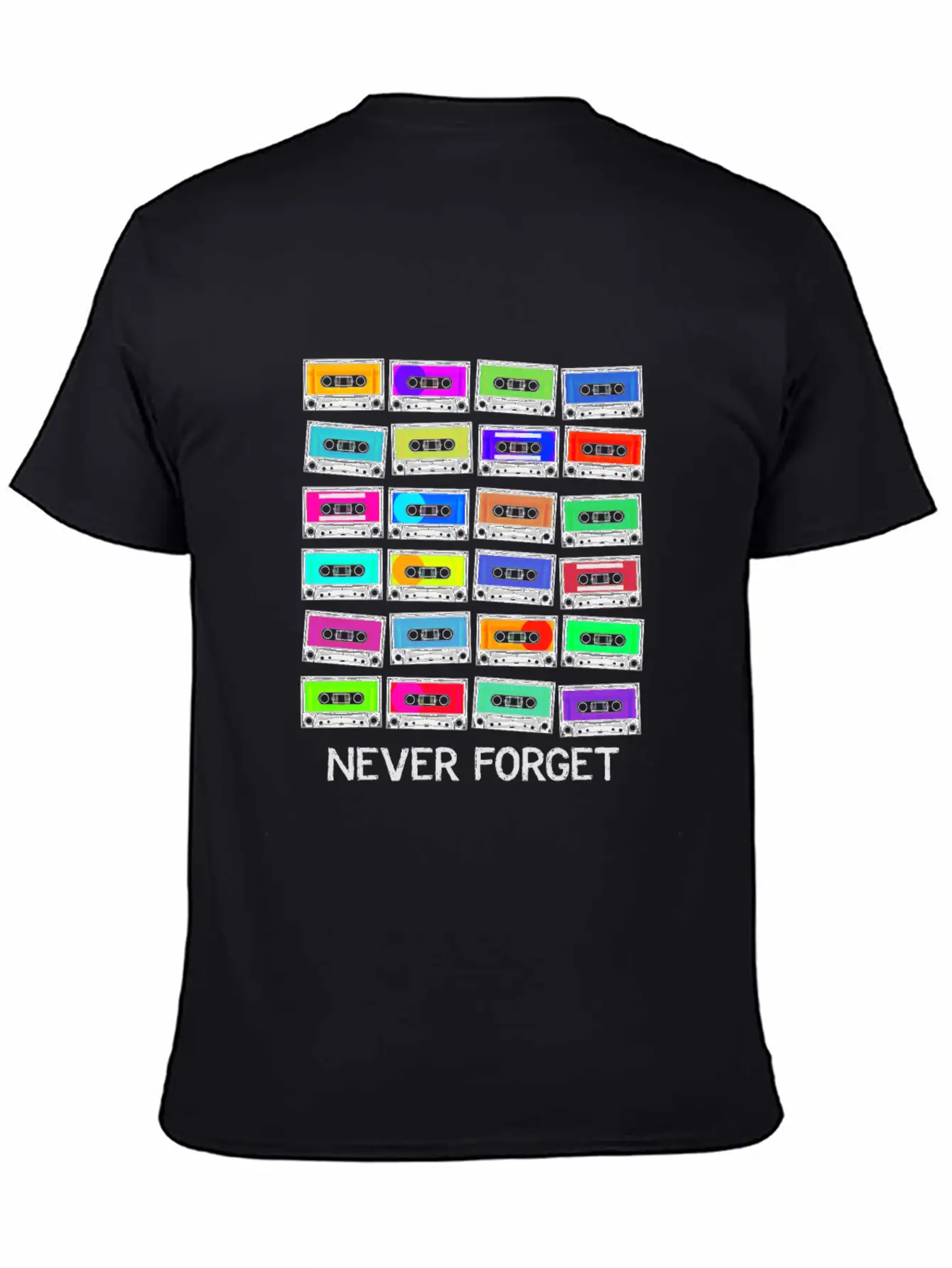 Never Forget Audio Cassette Tape - Never Forget Unisex Casual T-Shirt – Clean Design For Daily Comfort