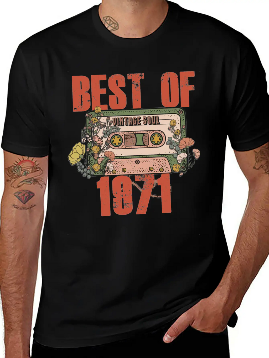 Never Forget Cassette Best Of 1971 Unisex Casual T-Shirt – Clean Design For Daily Comfort
