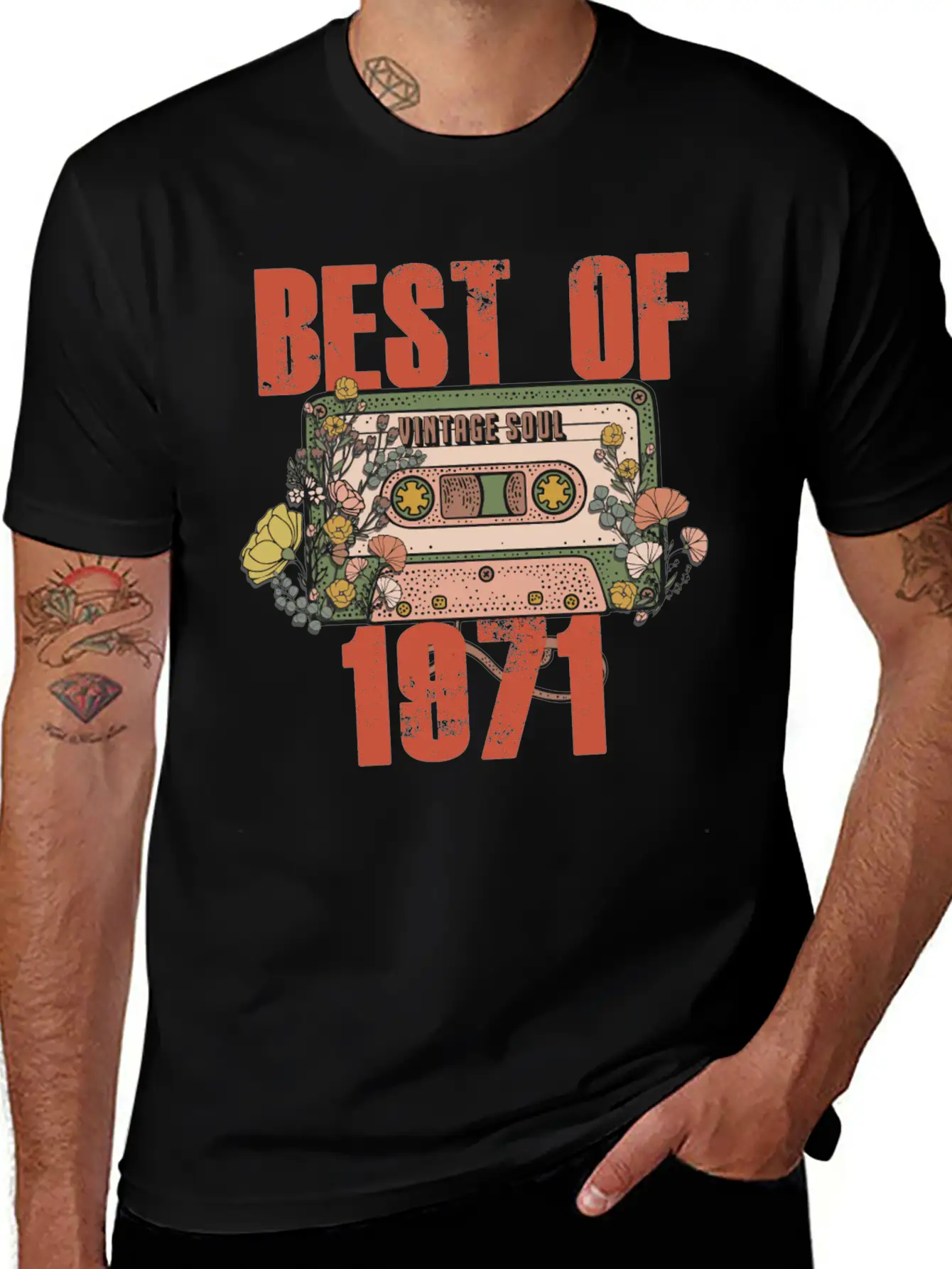 Never Forget Cassette Best Of 1971 Unisex Casual T-Shirt – Clean Design For Daily Comfort