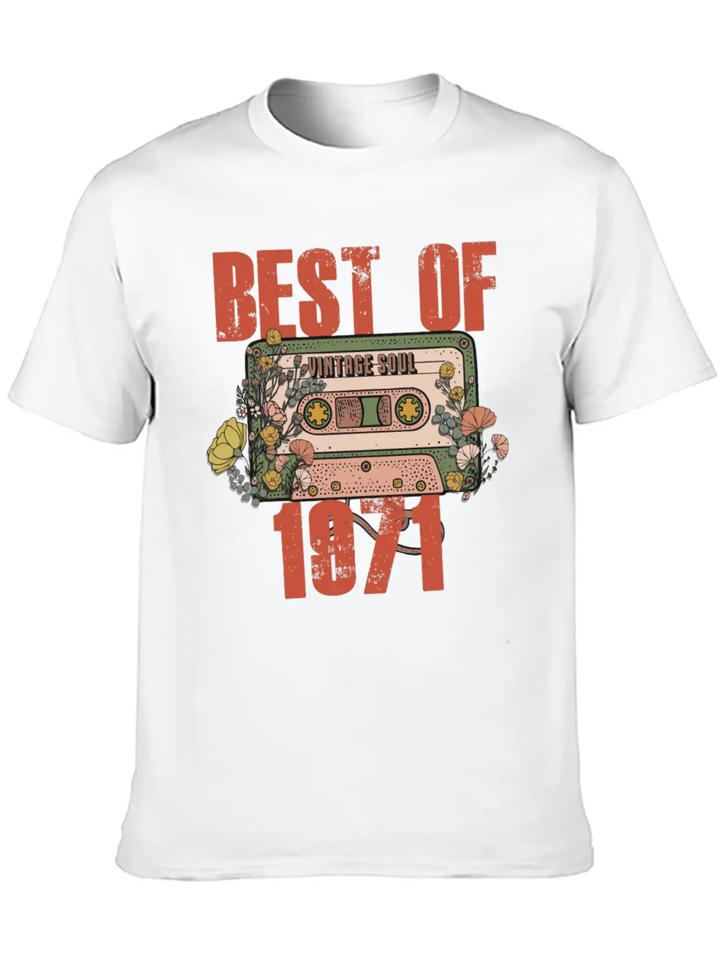 Never Forget Cassette Best Of 1971 Unisex Casual T-Shirt – Clean Design For Daily Comfort