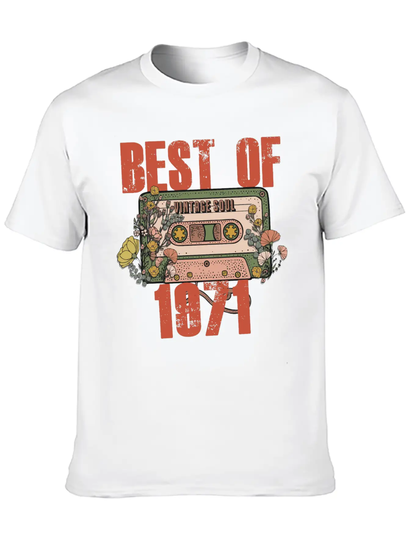 Never Forget Cassette Best Of 1971 Unisex Casual T-Shirt – Clean Design For Daily Comfort