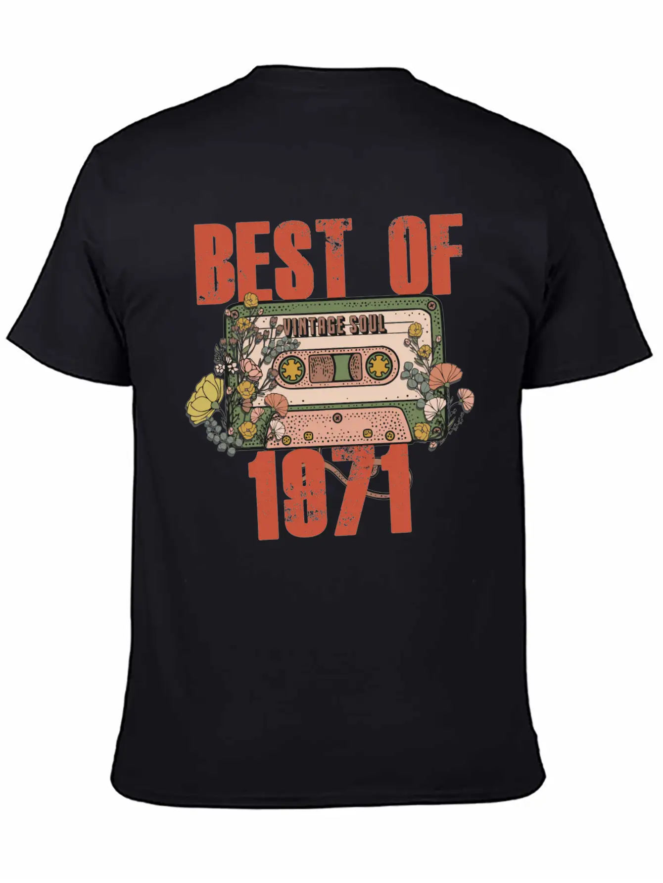 Never Forget Cassette Best Of 1971 Unisex Casual T-Shirt – Clean Design For Daily Comfort