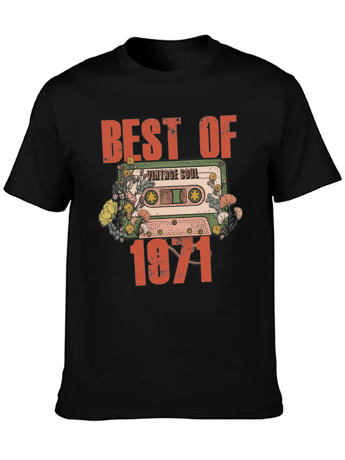Never Forget Cassette Best Of 1971 Unisex Casual T-Shirt – Clean Design For Daily Comfort