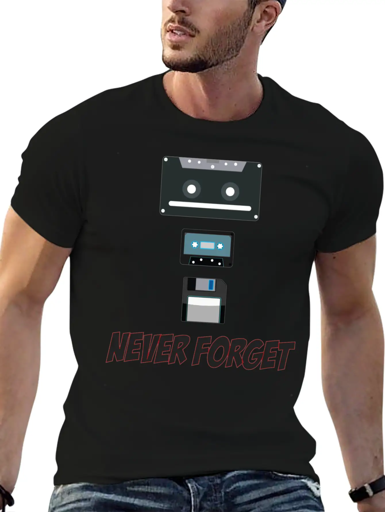 Never Forget - Music Funny T-Shirt Classic Cotton Tee – Unisex Comfort For Any Season