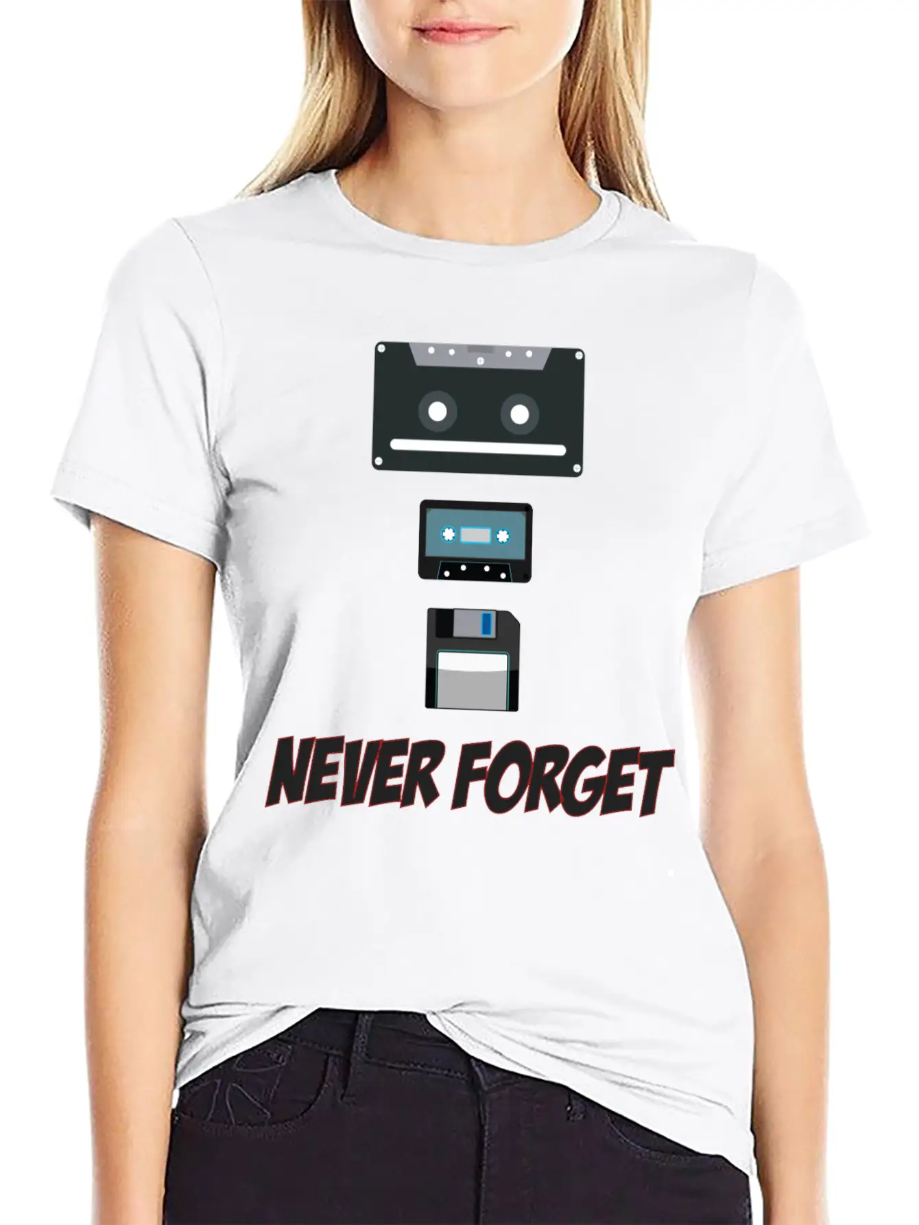 Never Forget - Music Funny T-Shirt Classic Cotton Tee – Unisex Comfort For Any Season