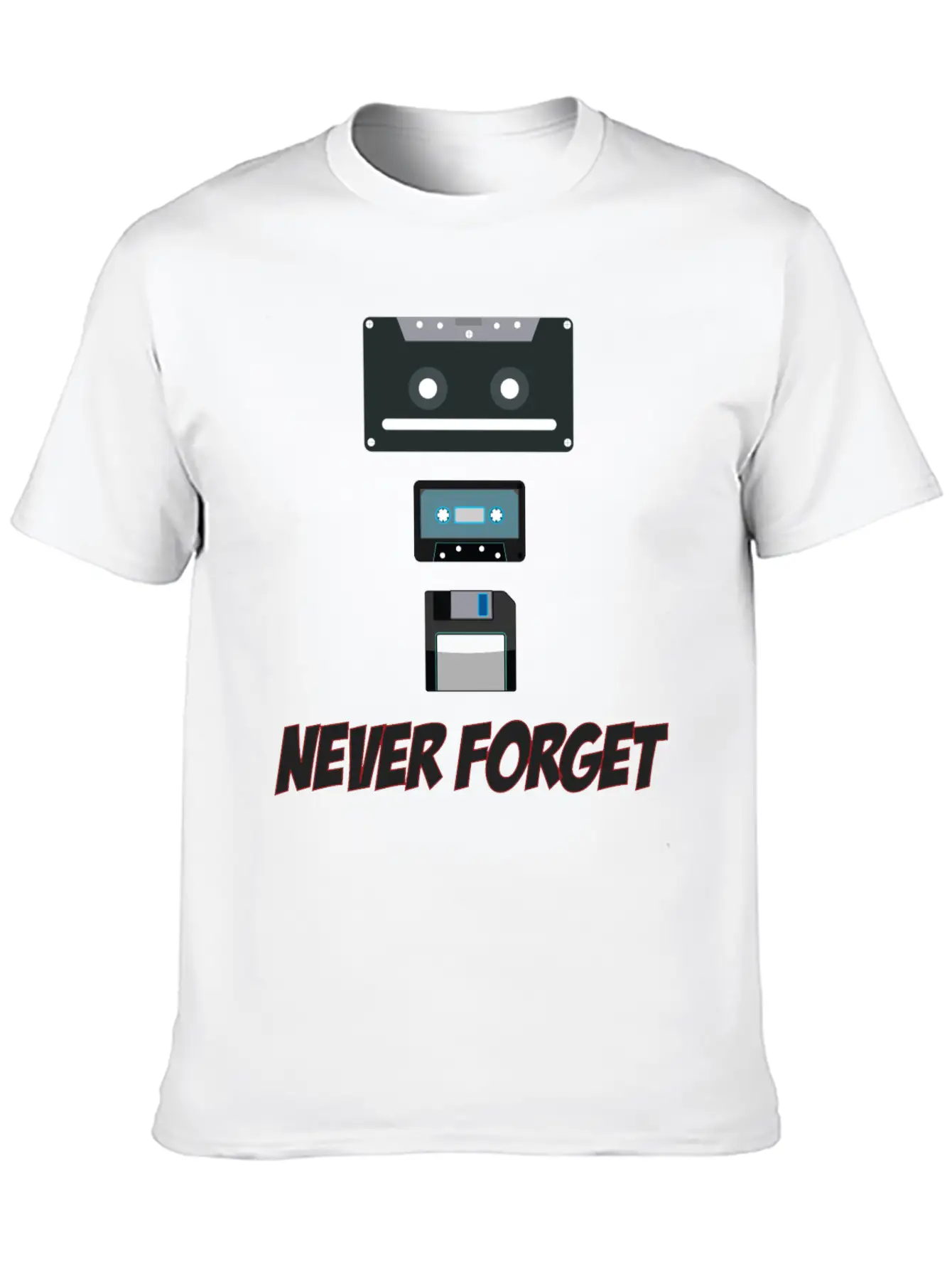 Never Forget - Music Funny T-Shirt Classic Cotton Tee – Unisex Comfort For Any Season