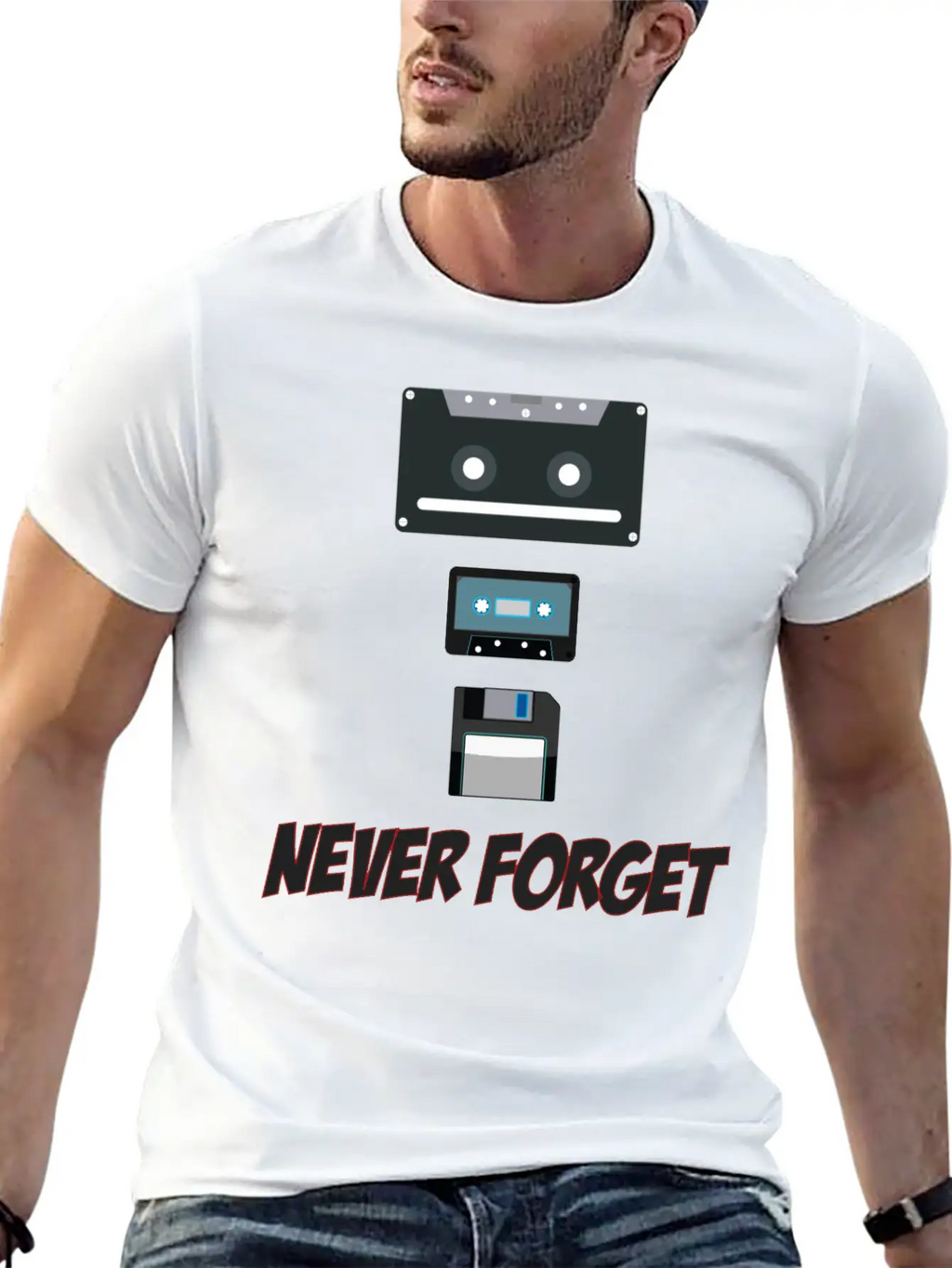 Never Forget - Music Funny T-Shirt Classic Cotton Tee – Unisex Comfort For Any Season