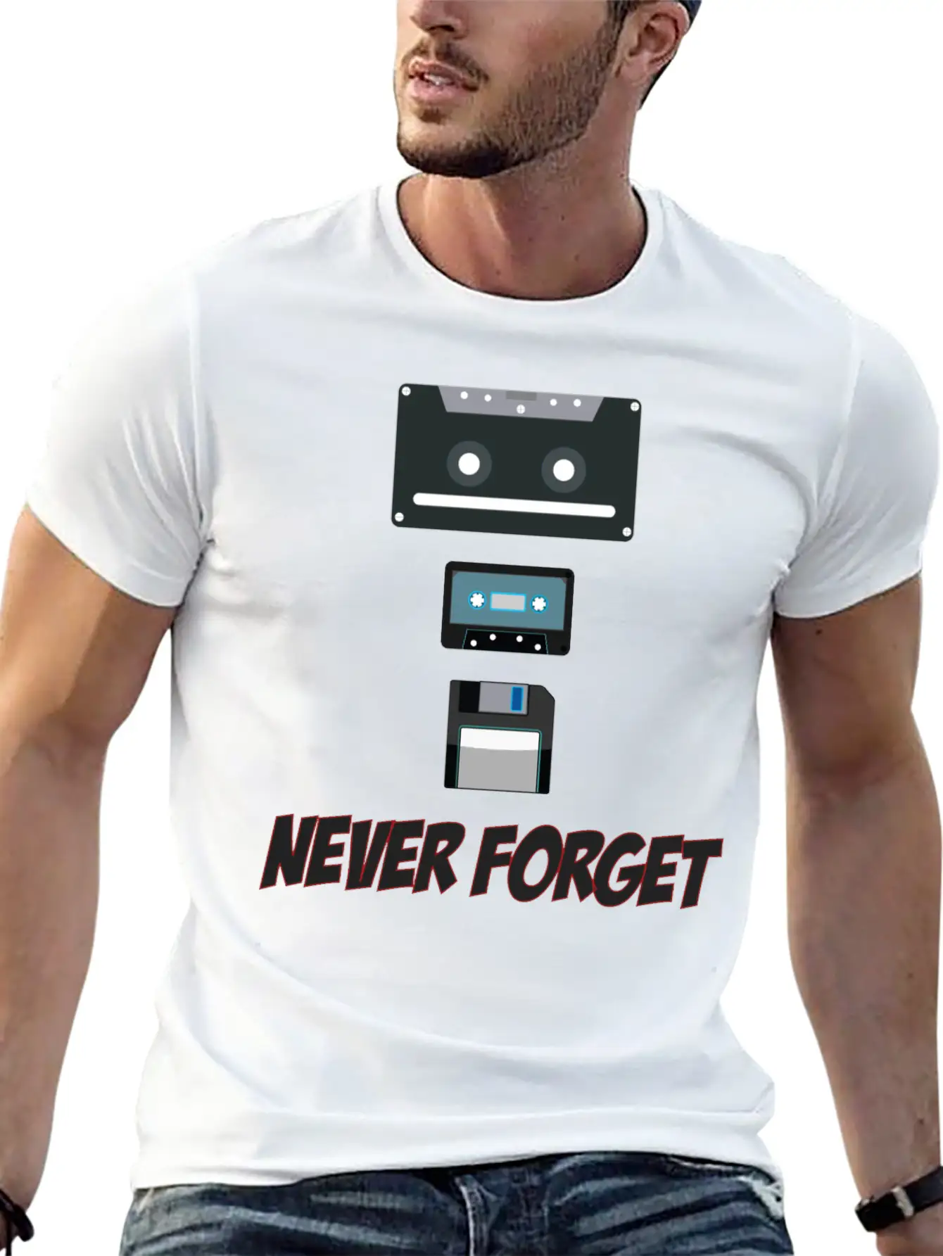 Never Forget - Music Funny T-Shirt Classic Cotton Tee – Unisex Comfort For Any Season