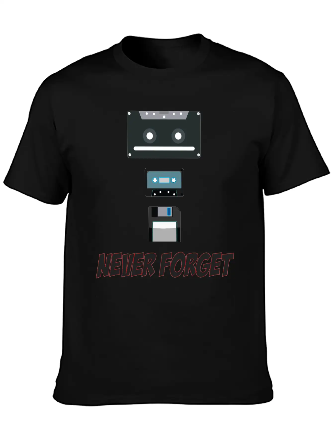 Never Forget - Music Funny T-Shirt Classic Cotton Tee – Unisex Comfort For Any Season