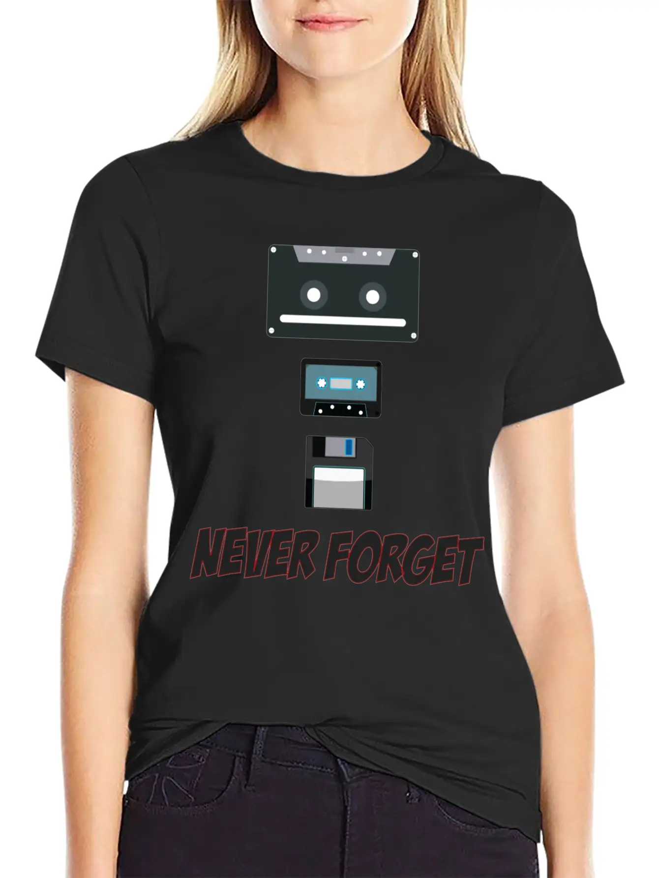 Never Forget - Music Funny T-Shirt Classic Cotton Tee – Unisex Comfort For Any Season