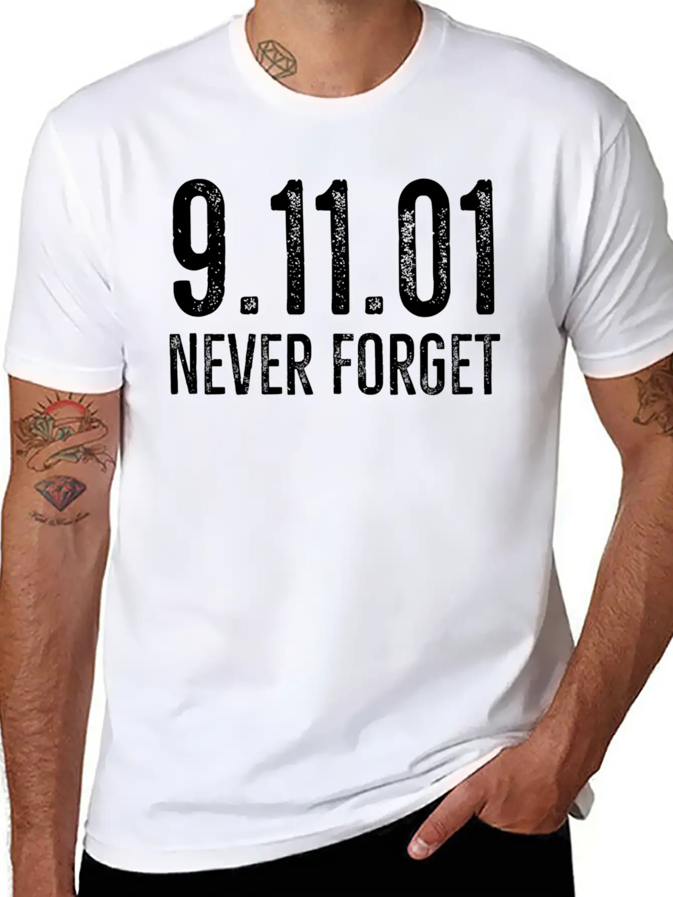 Never Forget Patriotic 911 American Patriot Classic Cotton Tee – Unisex Comfort For Any Season