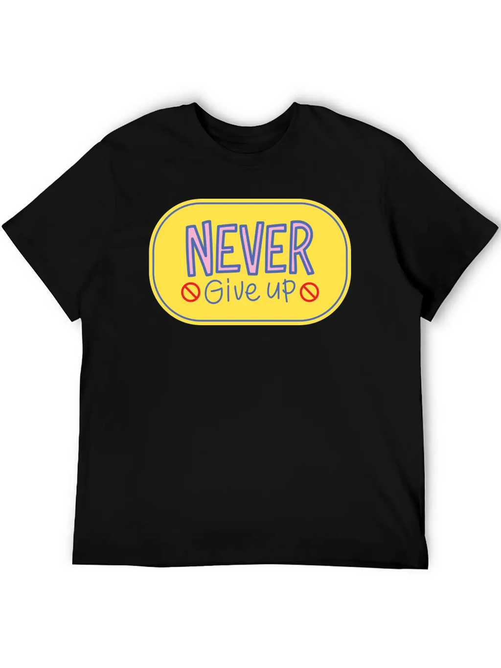 Never Give Up 2 Breathable Soft Cotton T-Shirt – Timeless Casual Look