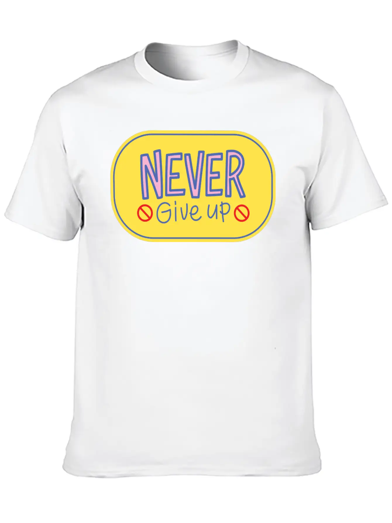 Never Give Up 2 Breathable Soft Cotton T-Shirt – Timeless Casual Look
