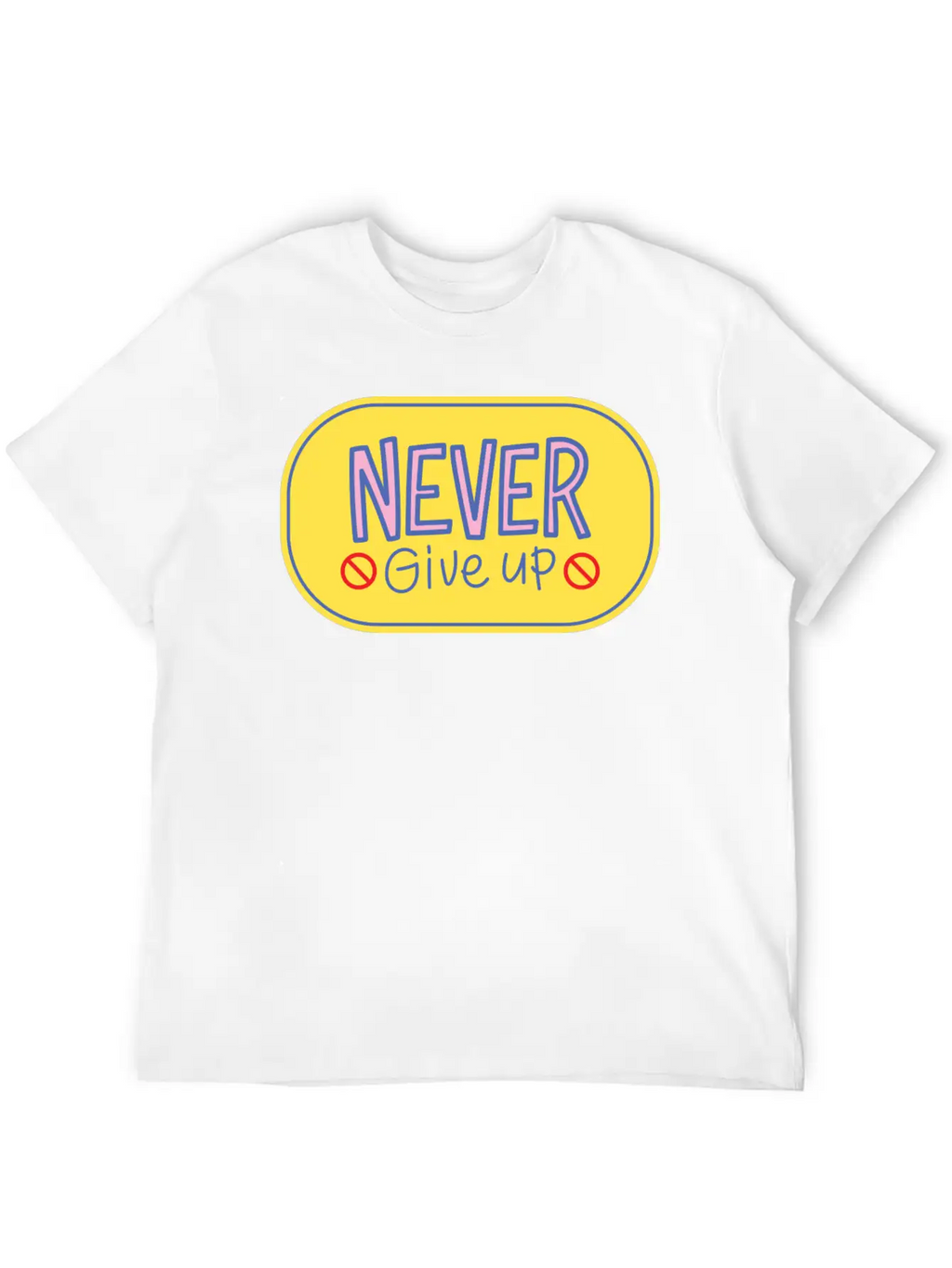 Never Give Up 2 Breathable Soft Cotton T-Shirt – Timeless Casual Look