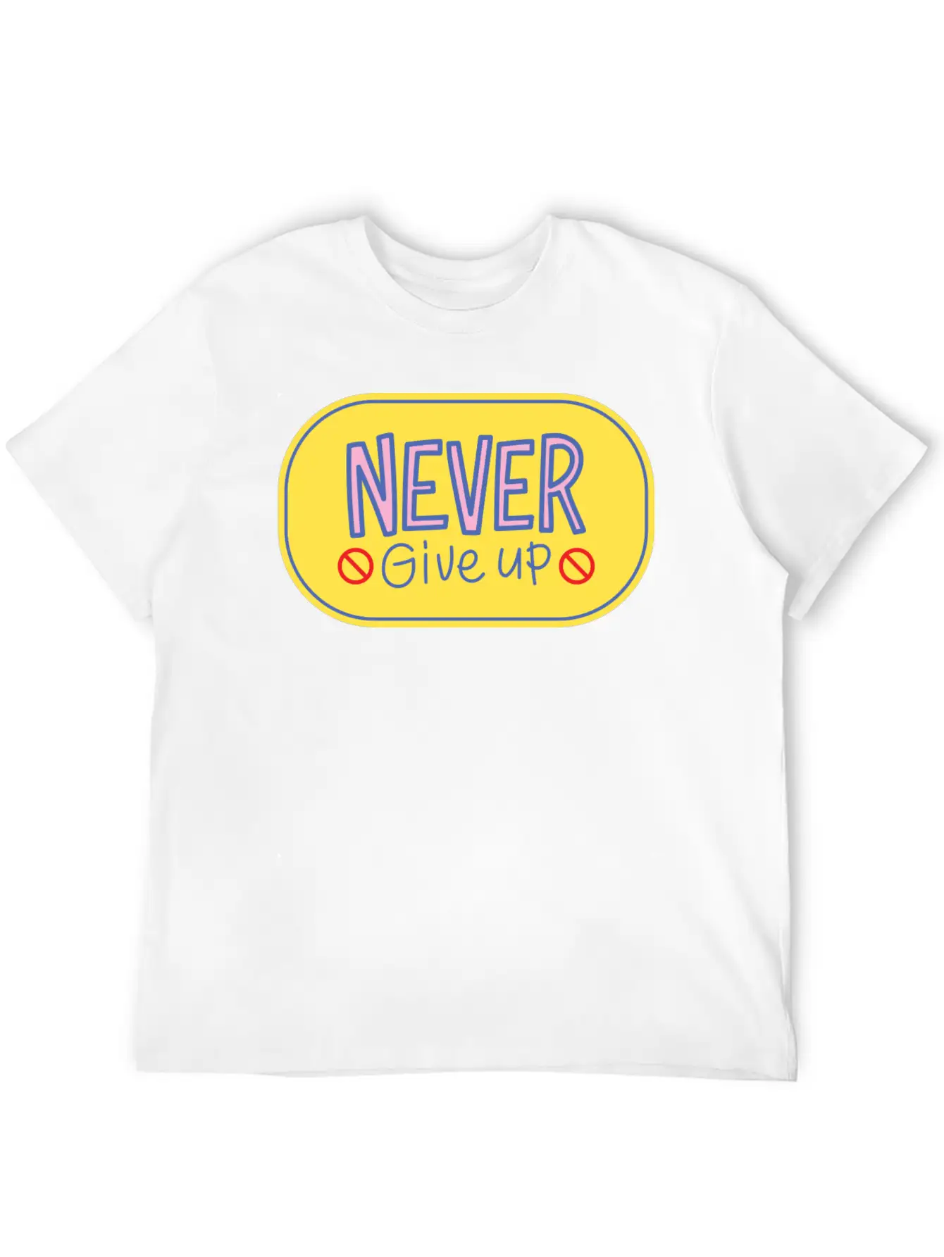 Never Give Up 2 Breathable Soft Cotton T-Shirt – Timeless Casual Look