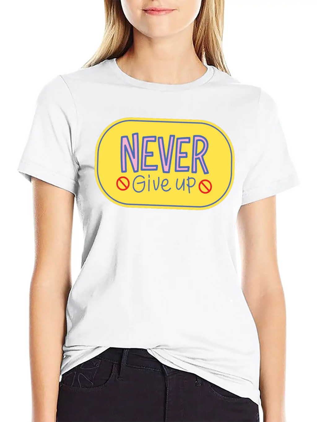 Never Give Up 2 Breathable Soft Cotton T-Shirt – Timeless Casual Look