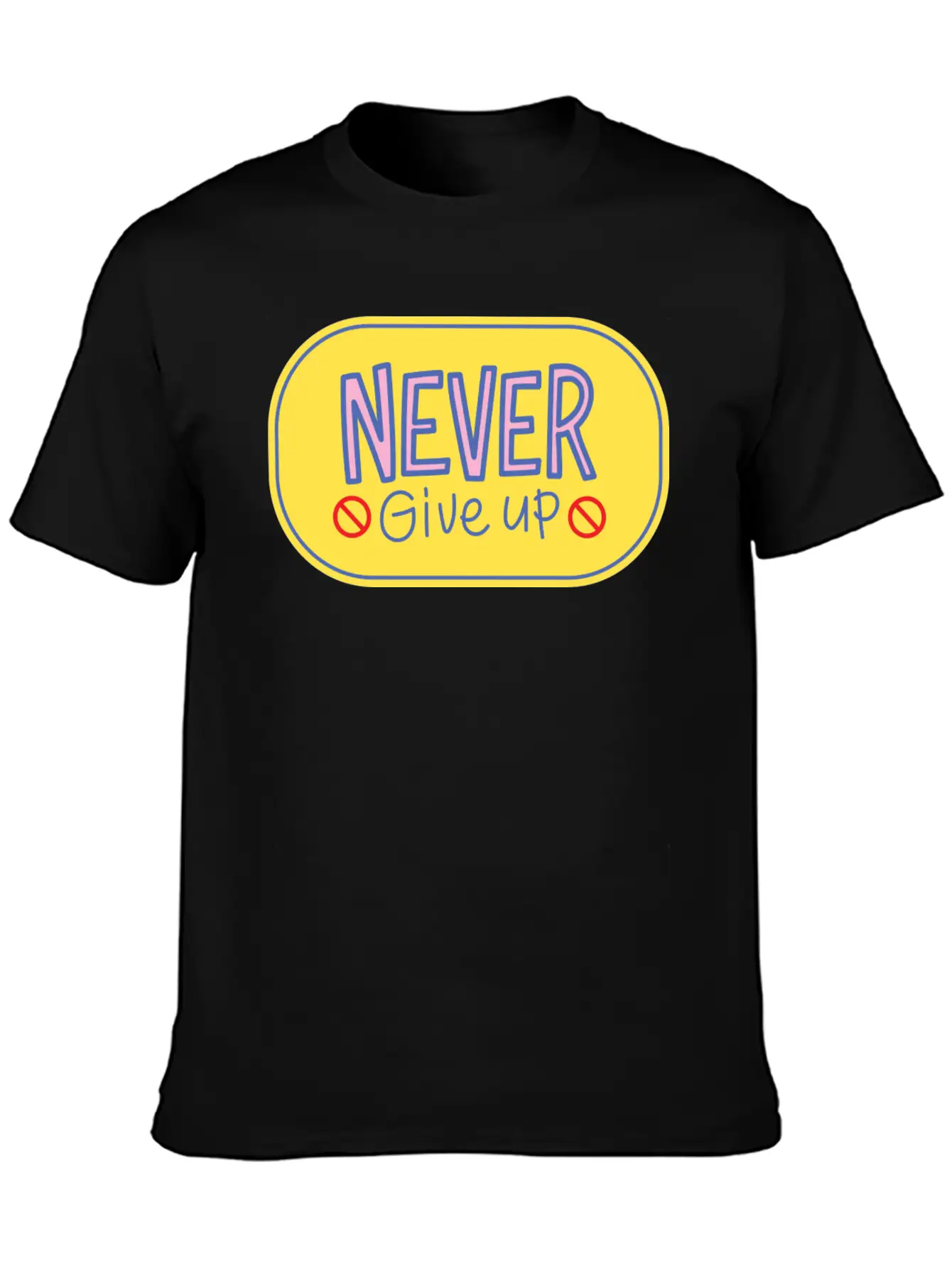 Never Give Up 2 Breathable Soft Cotton T-Shirt – Timeless Casual Look