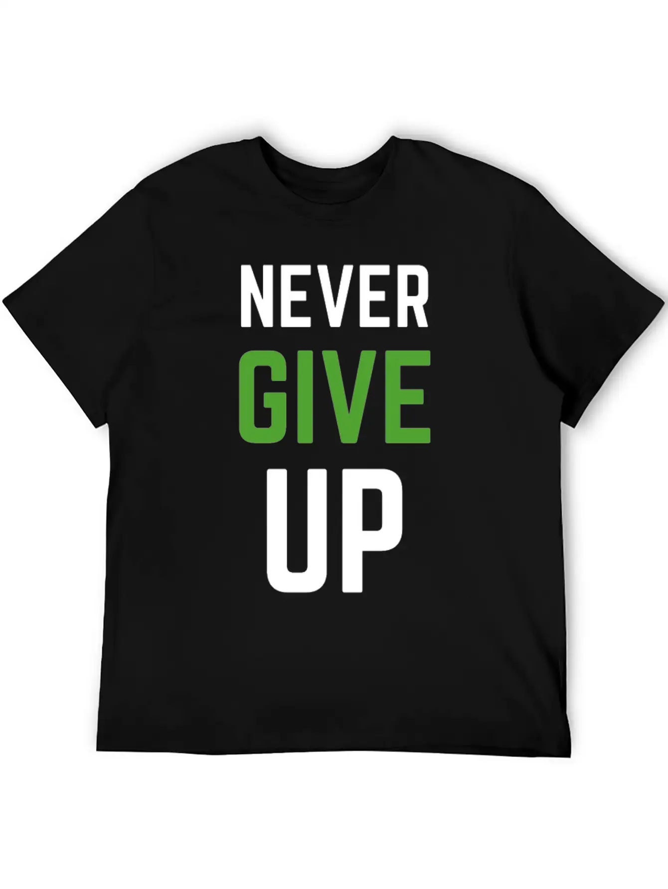 Never Give Up - TRIATHLON Relaxed Everyday Tee – Lightweight And Durable Cotton