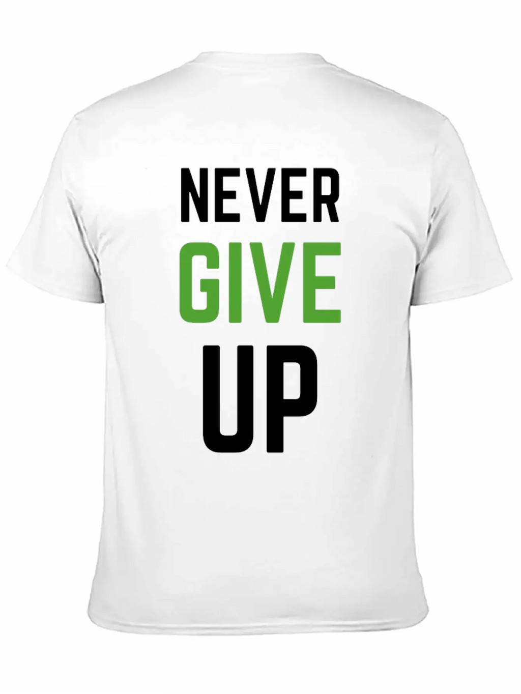 Never Give Up - TRIATHLON Relaxed Everyday Tee – Lightweight And Durable Cotton