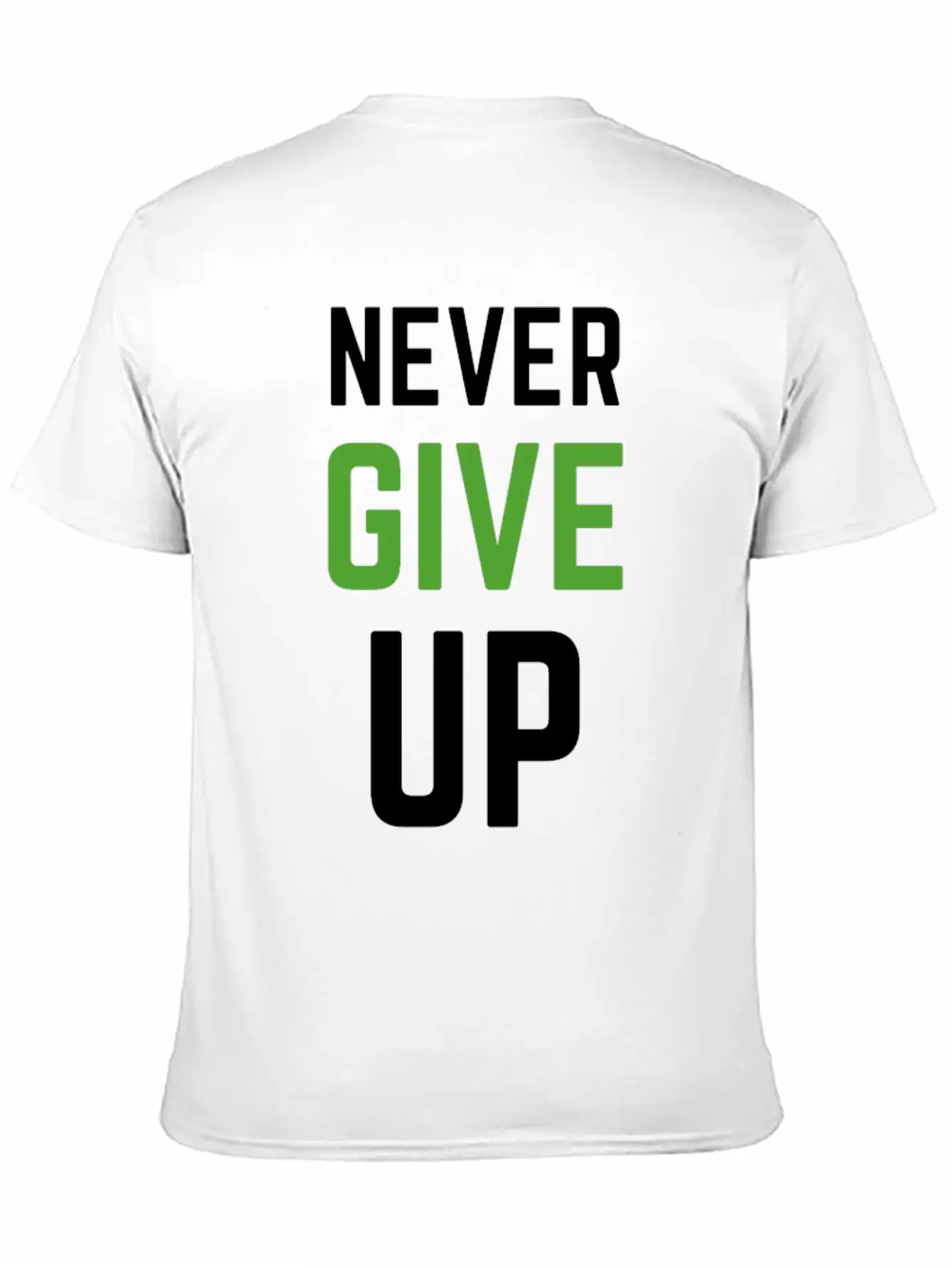 Never Give Up - TRIATHLON Relaxed Everyday Tee – Lightweight And Durable Cotton