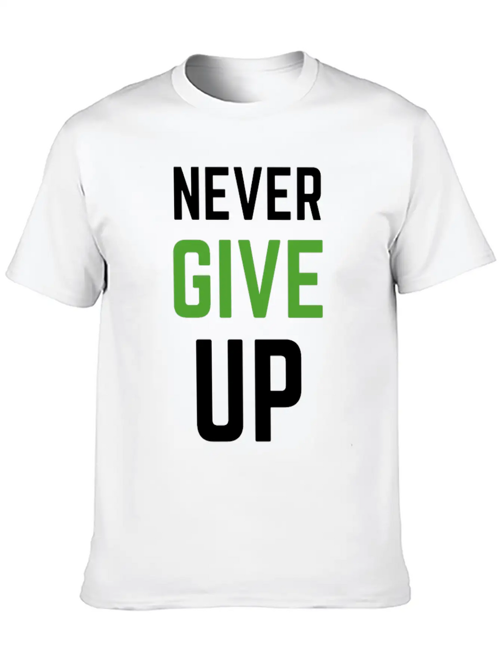 Never Give Up - TRIATHLON Relaxed Everyday Tee – Lightweight And Durable Cotton