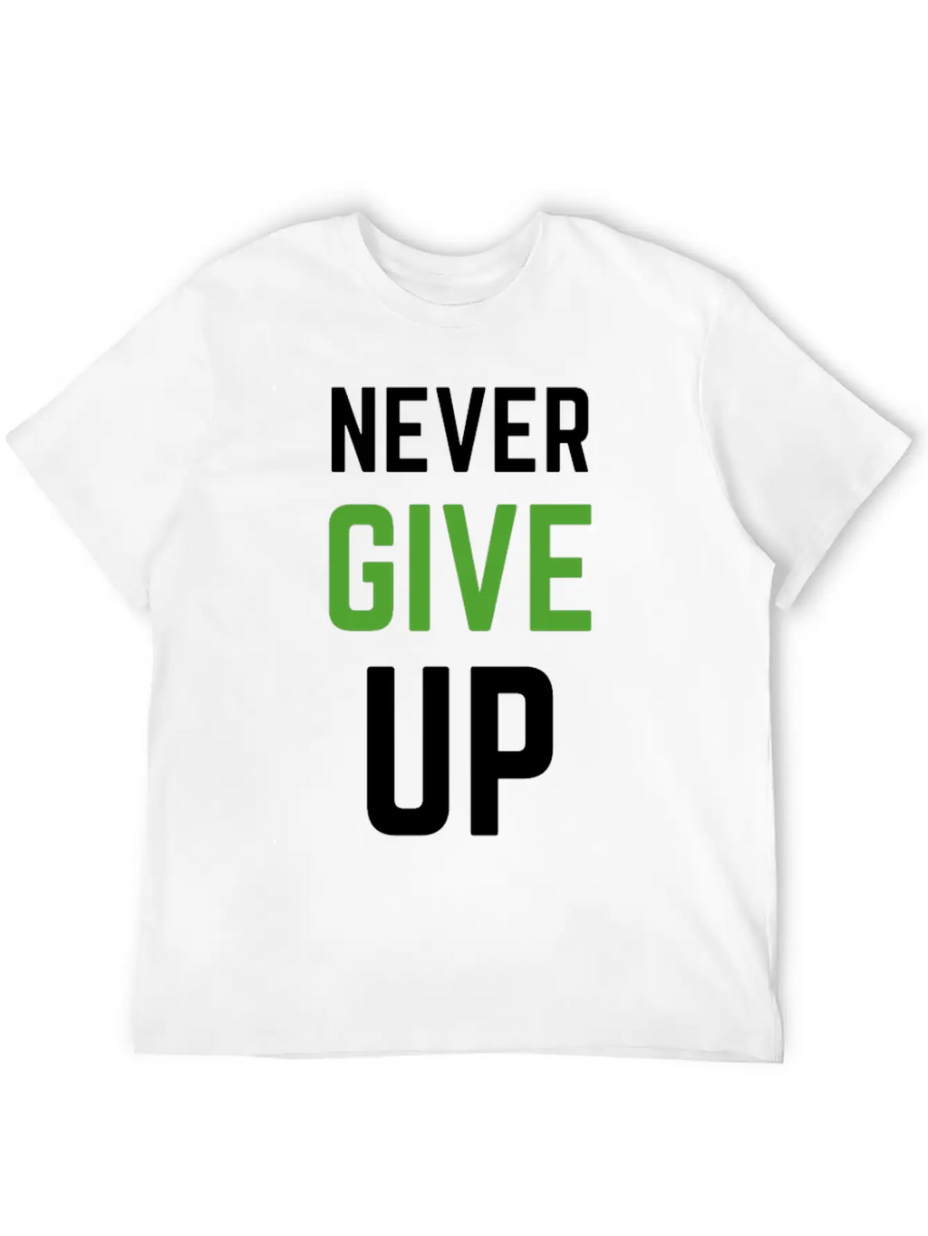 Never Give Up - TRIATHLON Relaxed Everyday Tee – Lightweight And Durable Cotton