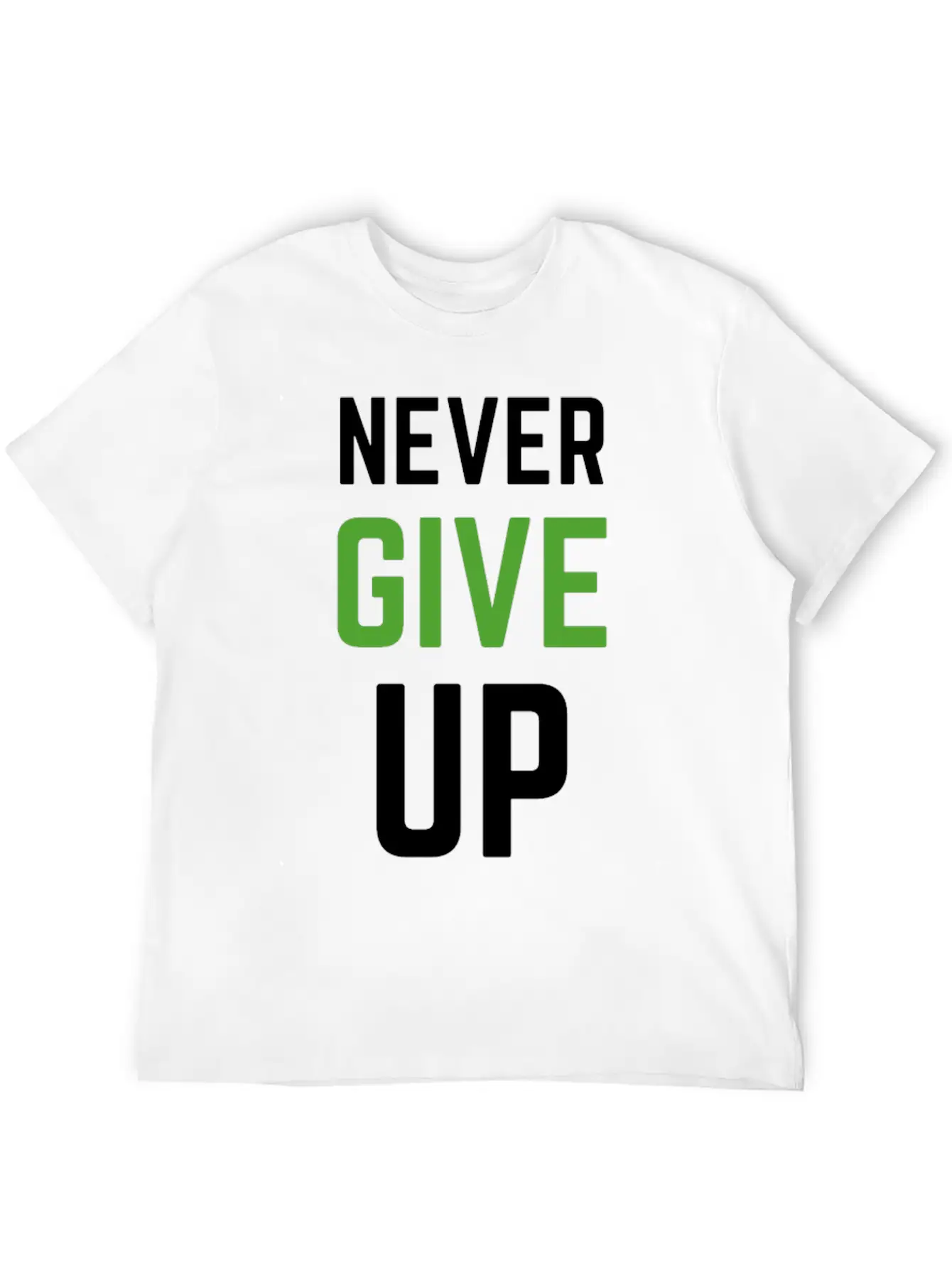 Never Give Up - TRIATHLON Relaxed Everyday Tee – Lightweight And Durable Cotton