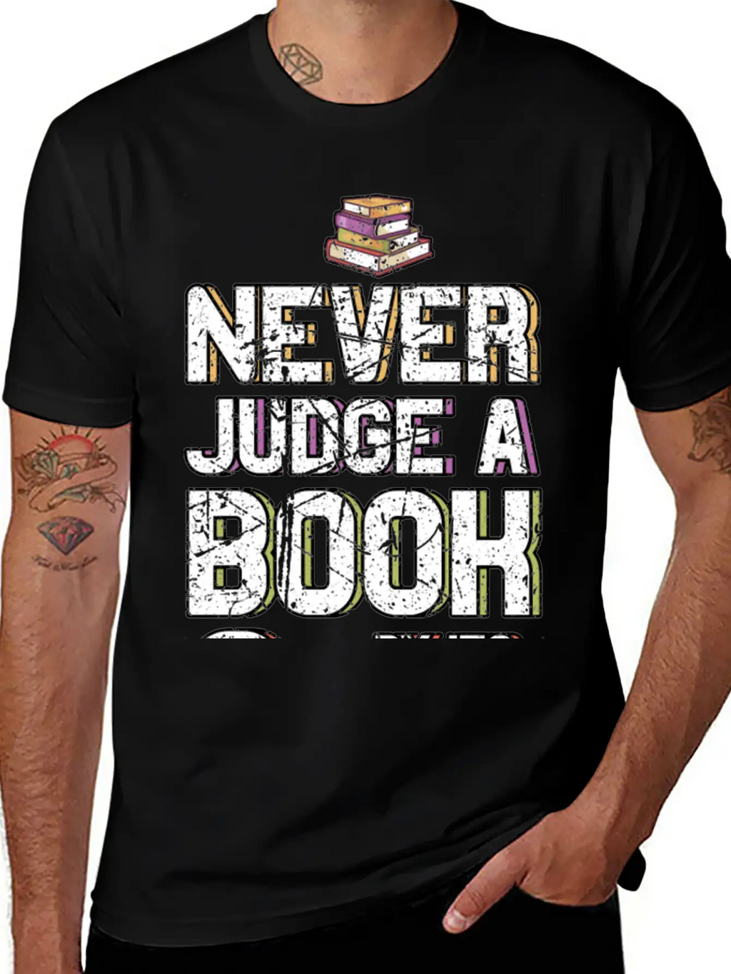 Never Judge A Book By Its Cover Book Lovers Gifts Classic Cotton Tee – Unisex Comfort For Any Season