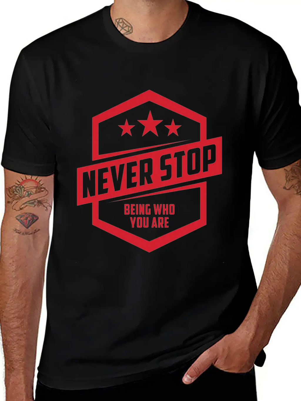Never Stop Being Who You Are | Be Proud Classic Cotton Tee – Unisex Comfort For Any Season